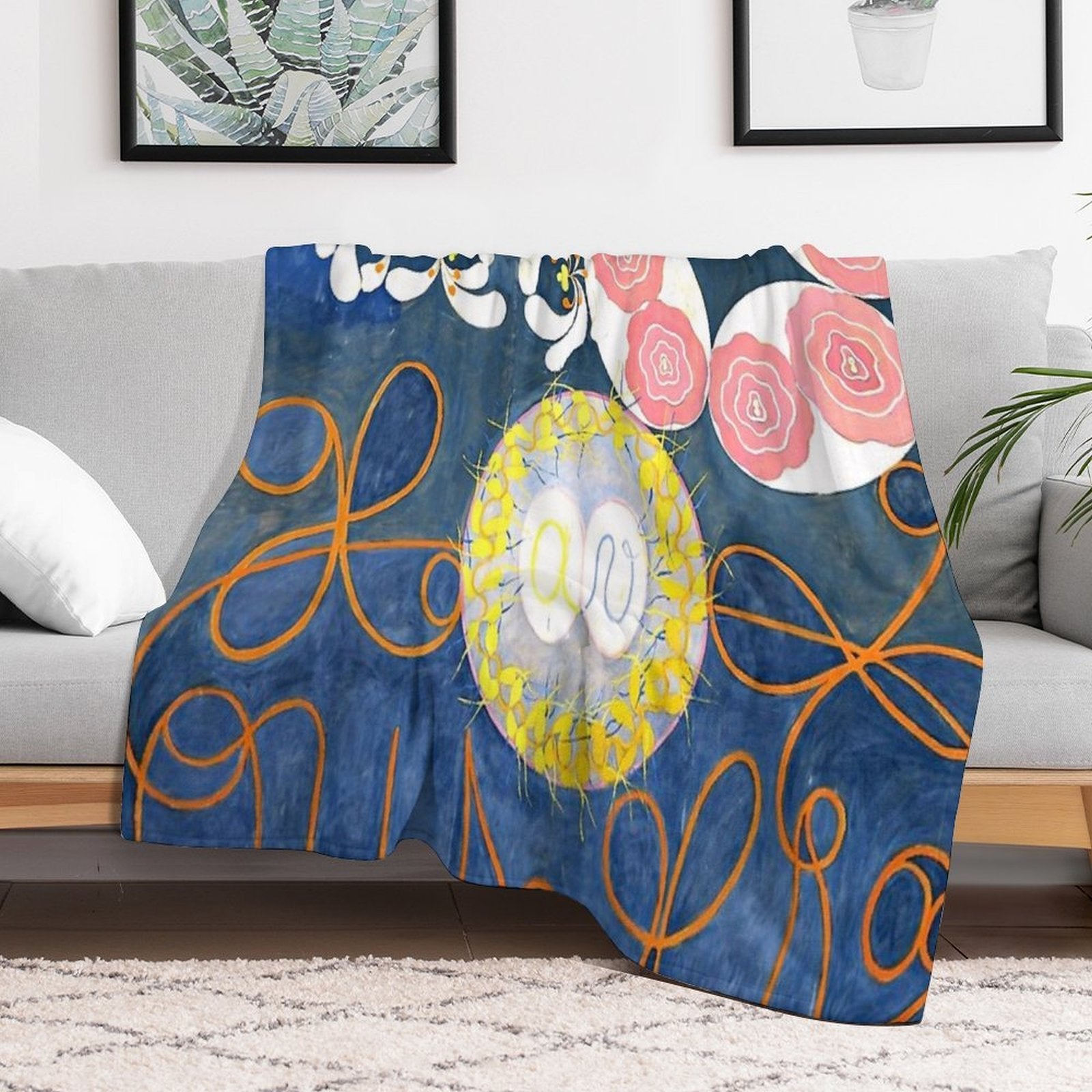 Hilma Af Klint The Ten Largest, No. 01, Childhood, Group IV Easy Care Throw Blanket