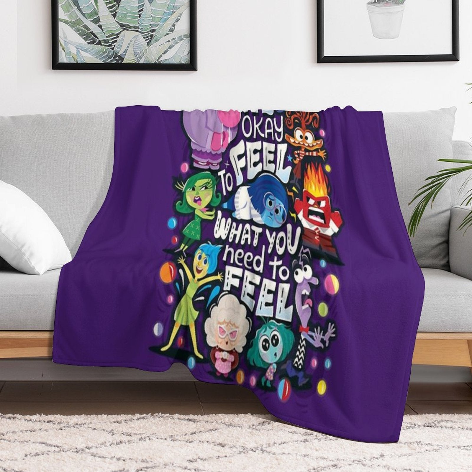 Feel What You Need to Feel Multi-functional Throw Blanket