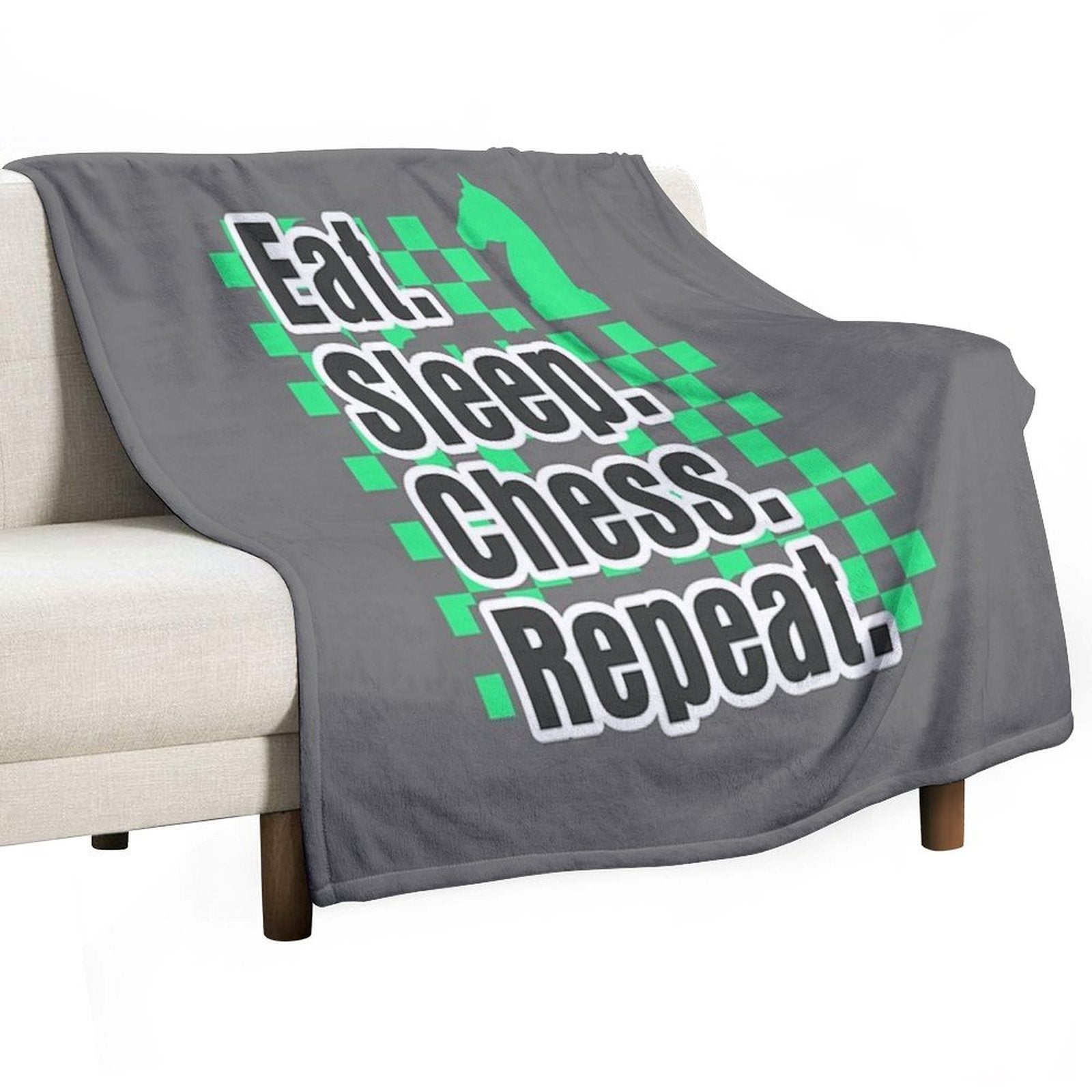 Boys Chess Eat Sleep Chess Repeat Gift Gift-ready Throw Blanket