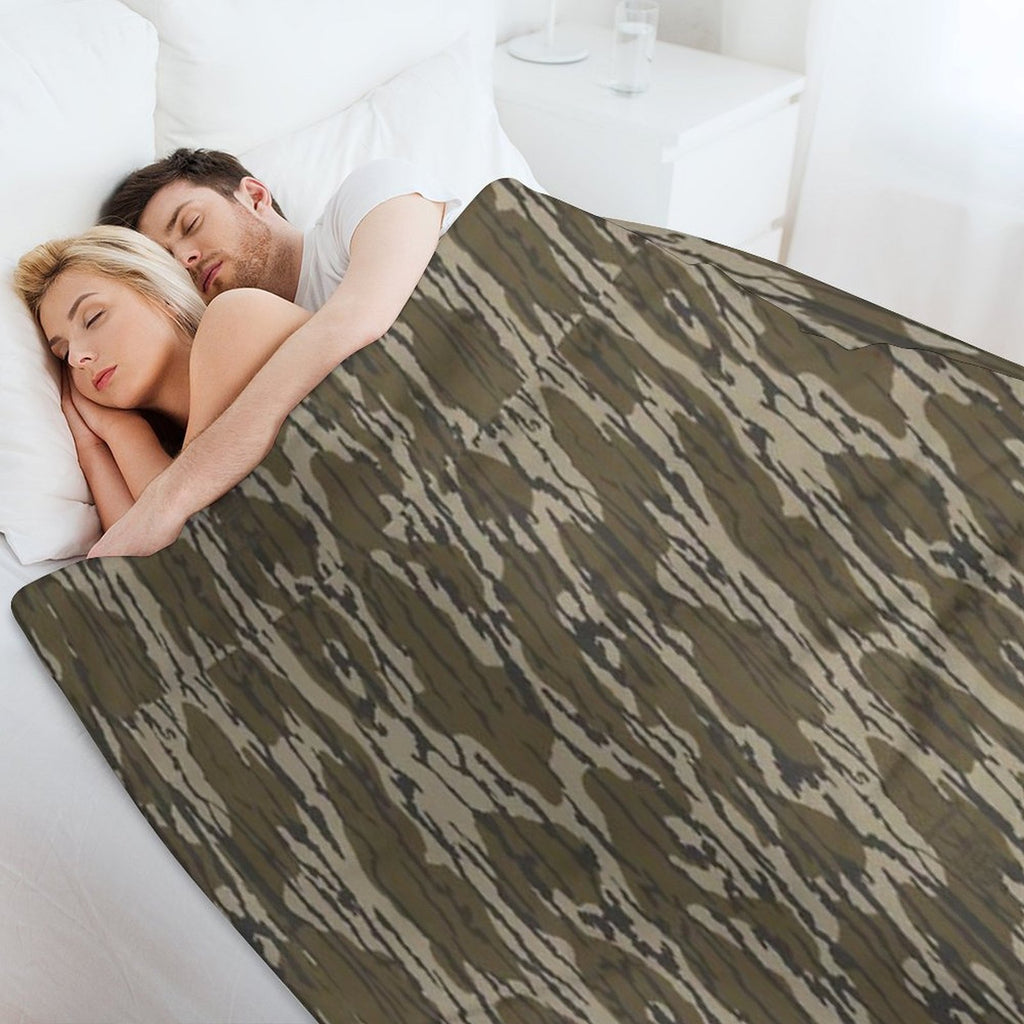 Everything Bottom Lands Camo Durable Throw Blanket