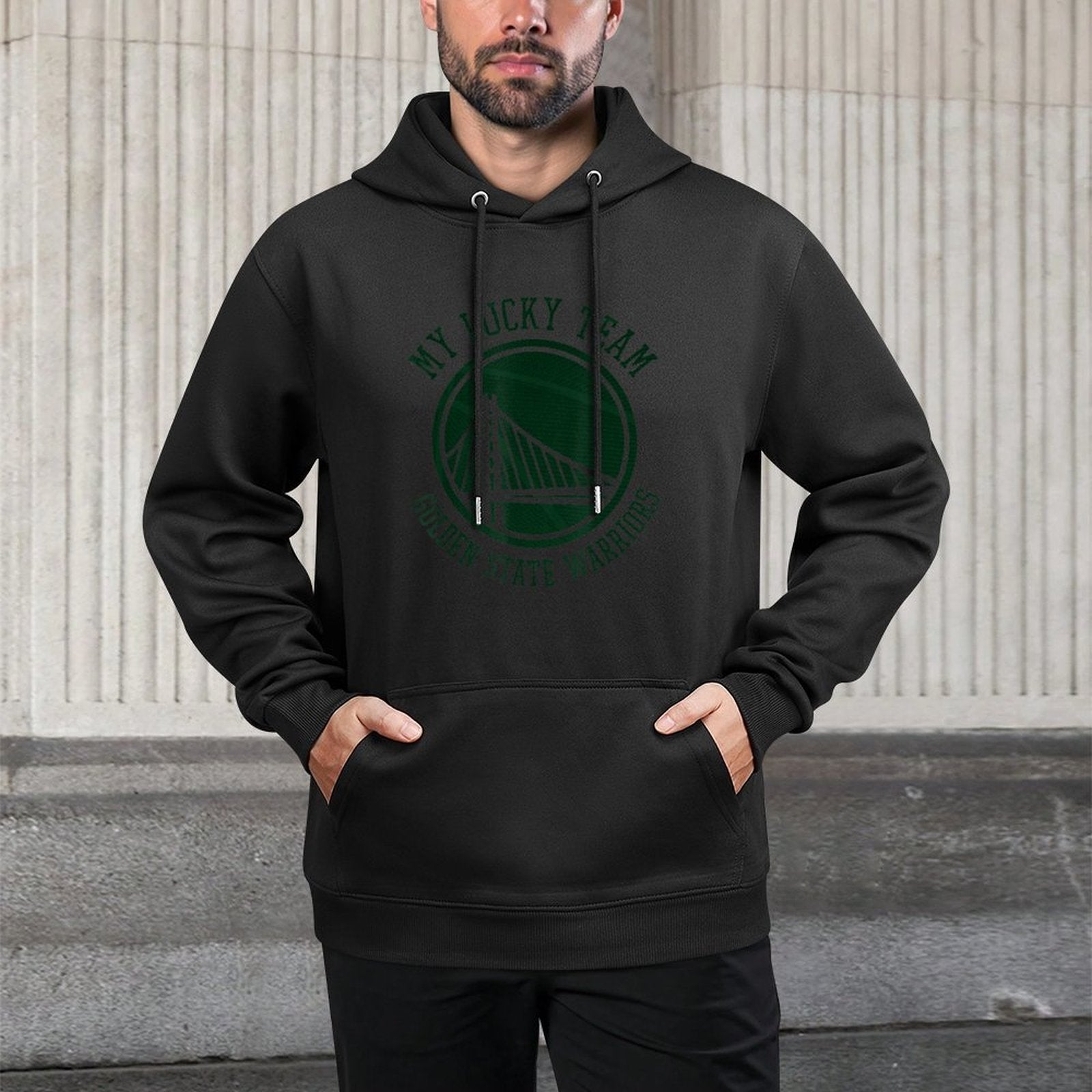 NBA Golden State Warriors St. Patricks Day My Lucky Team Pilling-Resistant Hoodie