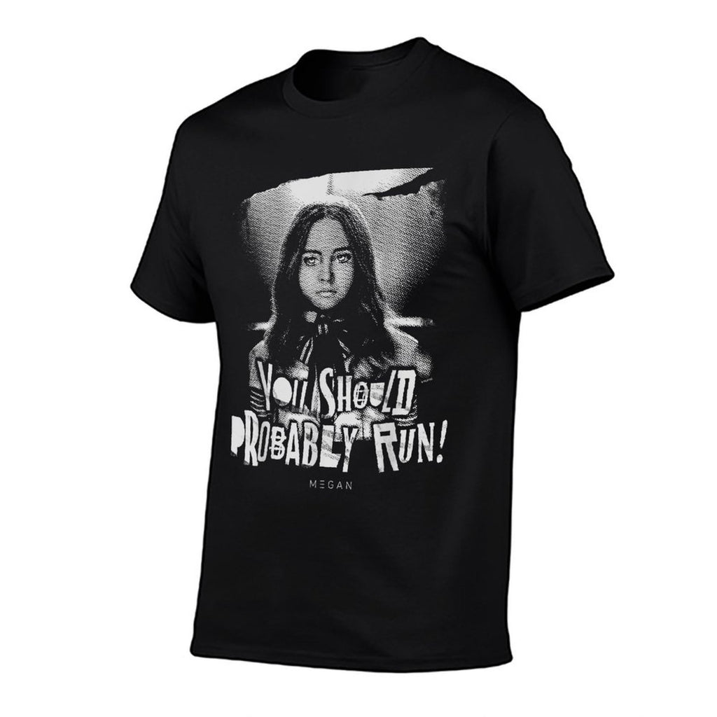 M3GAN You Should Probably Run Vintage Poster Style  Soft T-Shirt