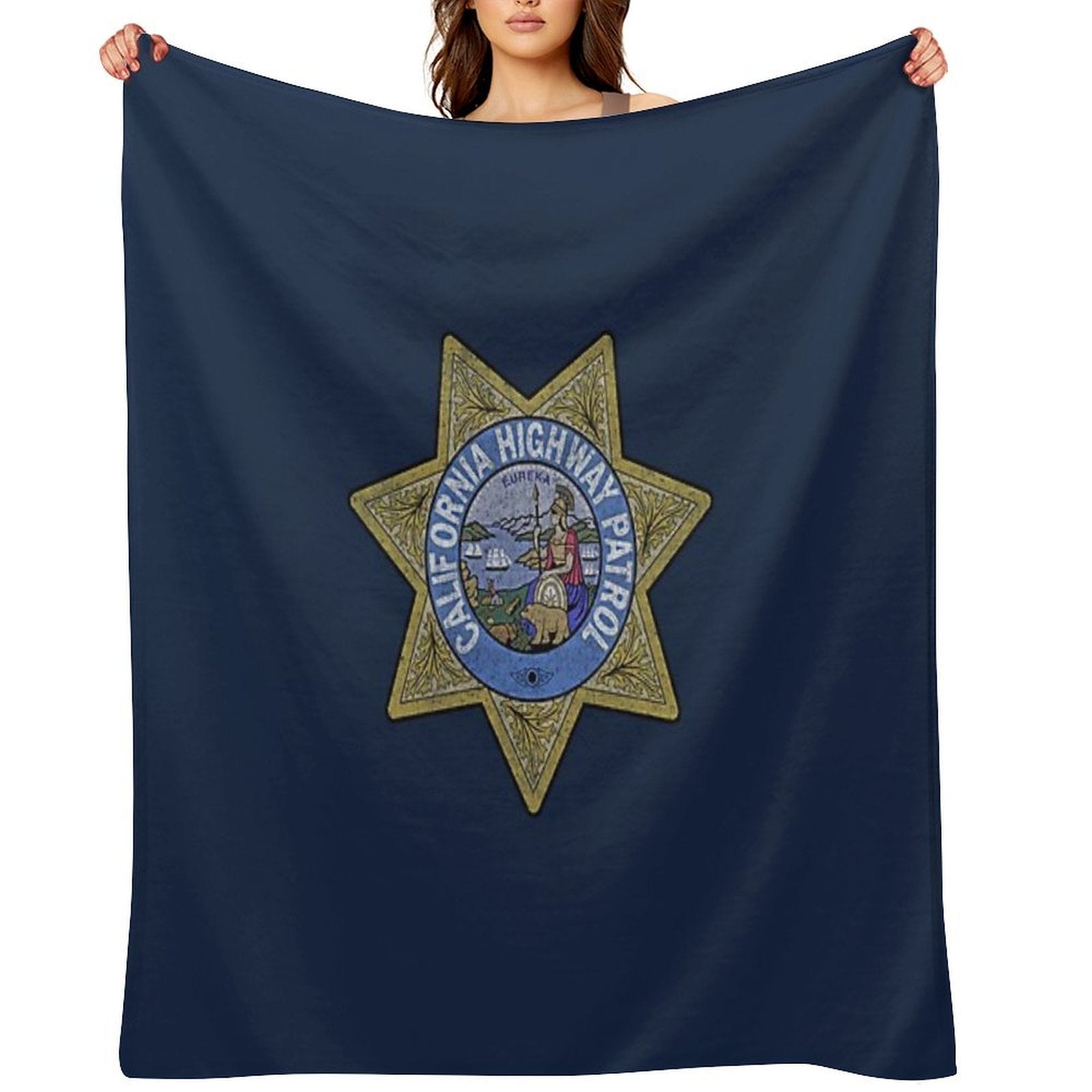 California Highway Patrol CHP, State Police, Law Enforcement Versatility Throw Blanket