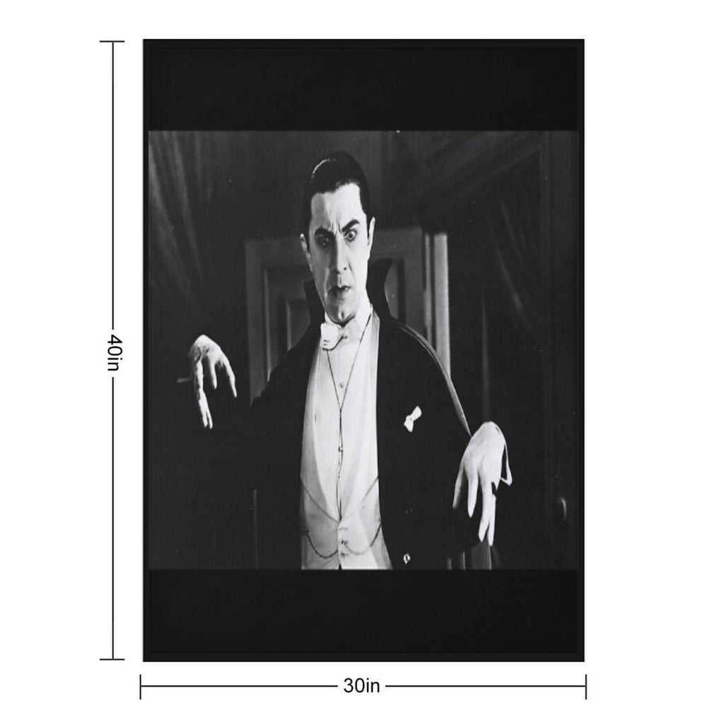 Classic Dracula Plush Throw Blanket