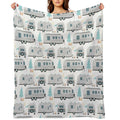 Cute Airstream Pattern Durable Throw Blanket