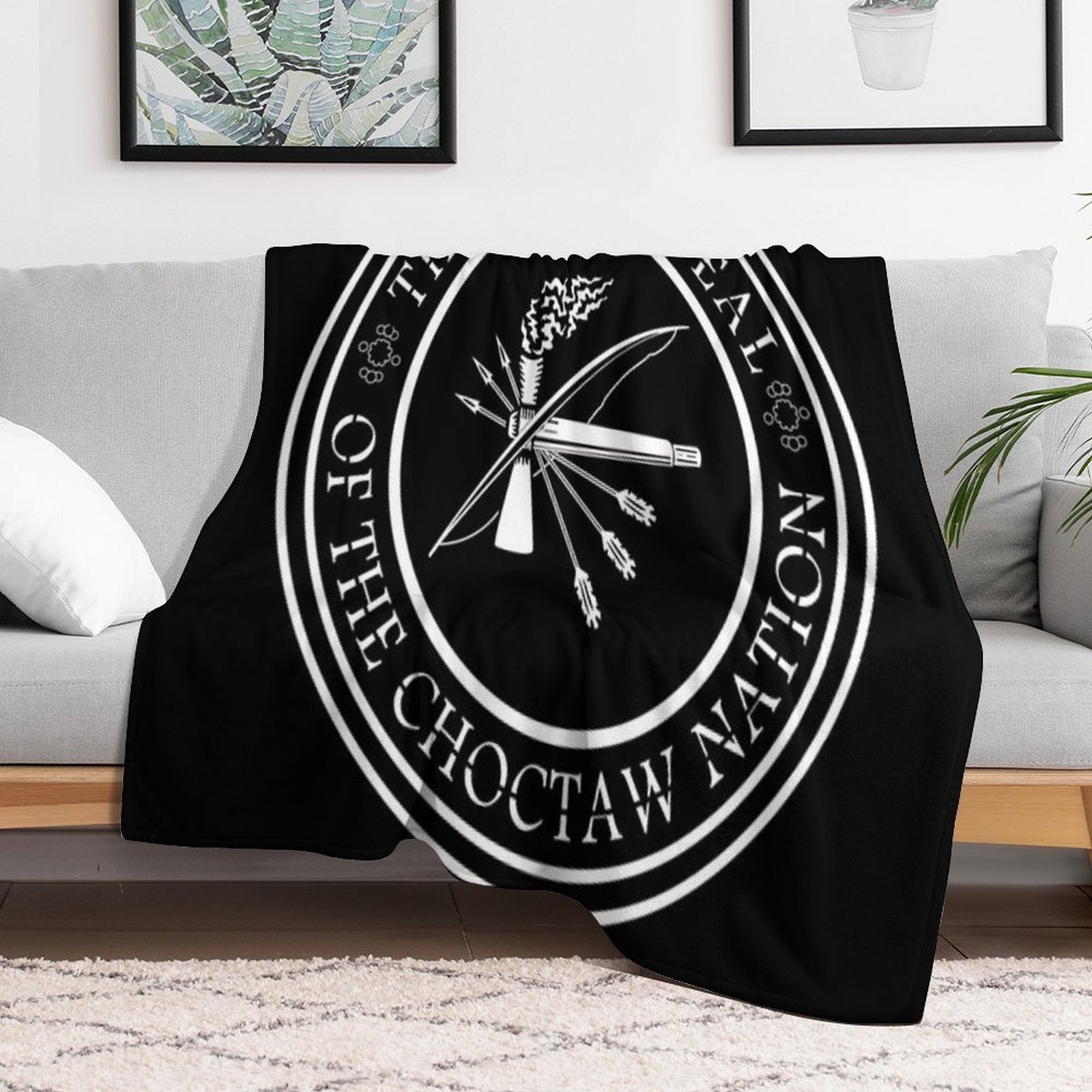 Choctaw Nation Wrinkle-free Throw Blanket