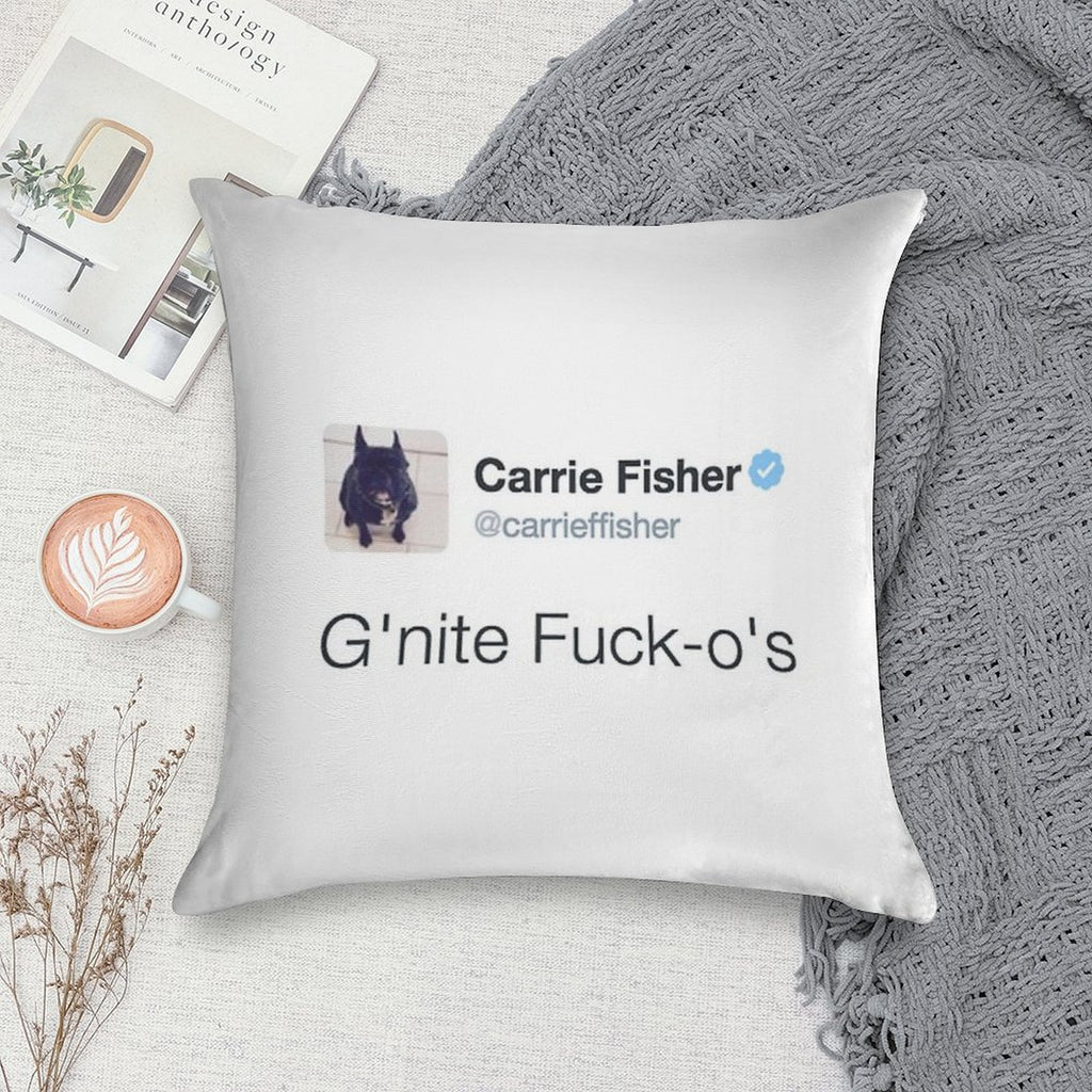Carrie Fisher Tweets Soft Style Accent Throw Pillow