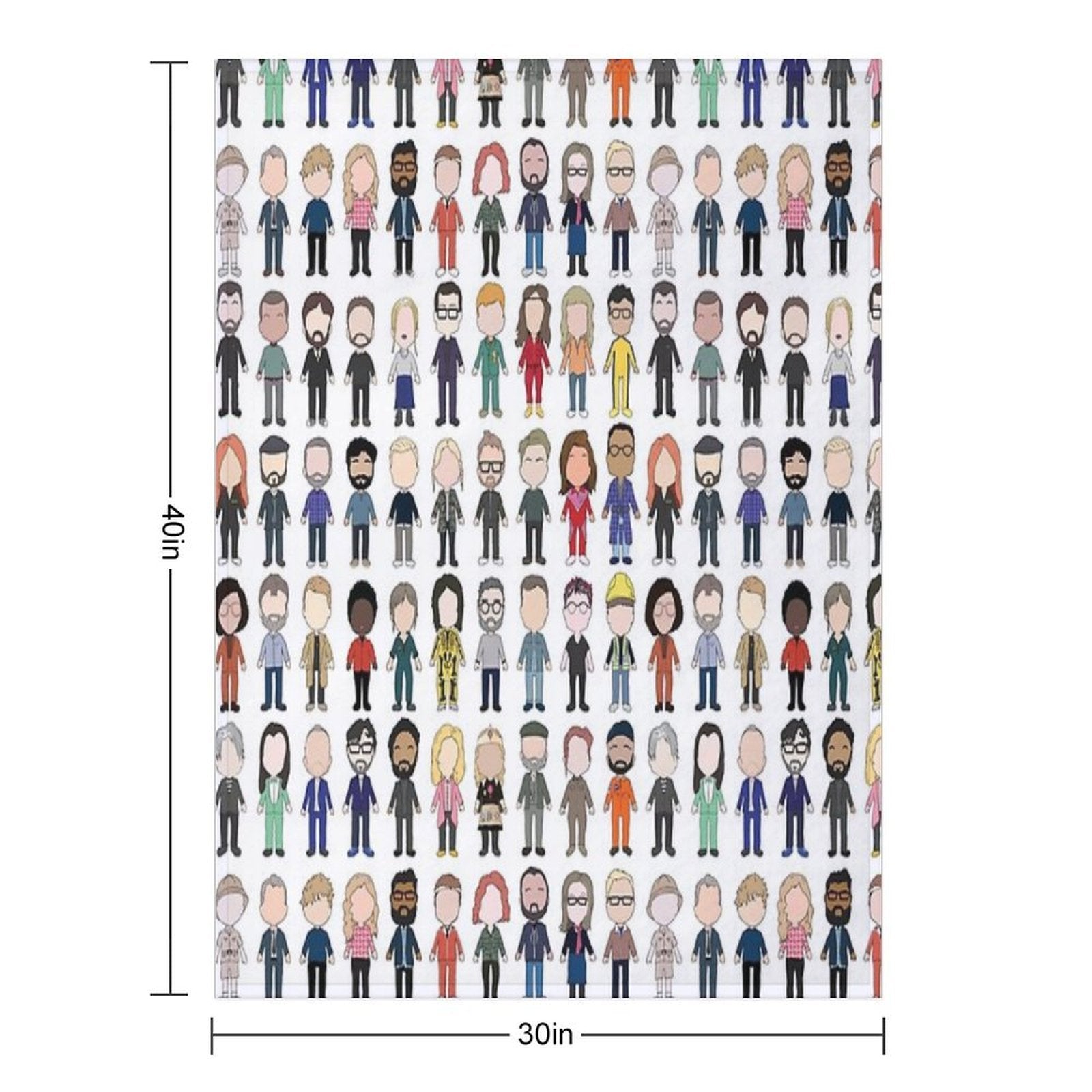 Cast Poster Taskmaster First Ten Series Shrink-resistant Throw Blanket