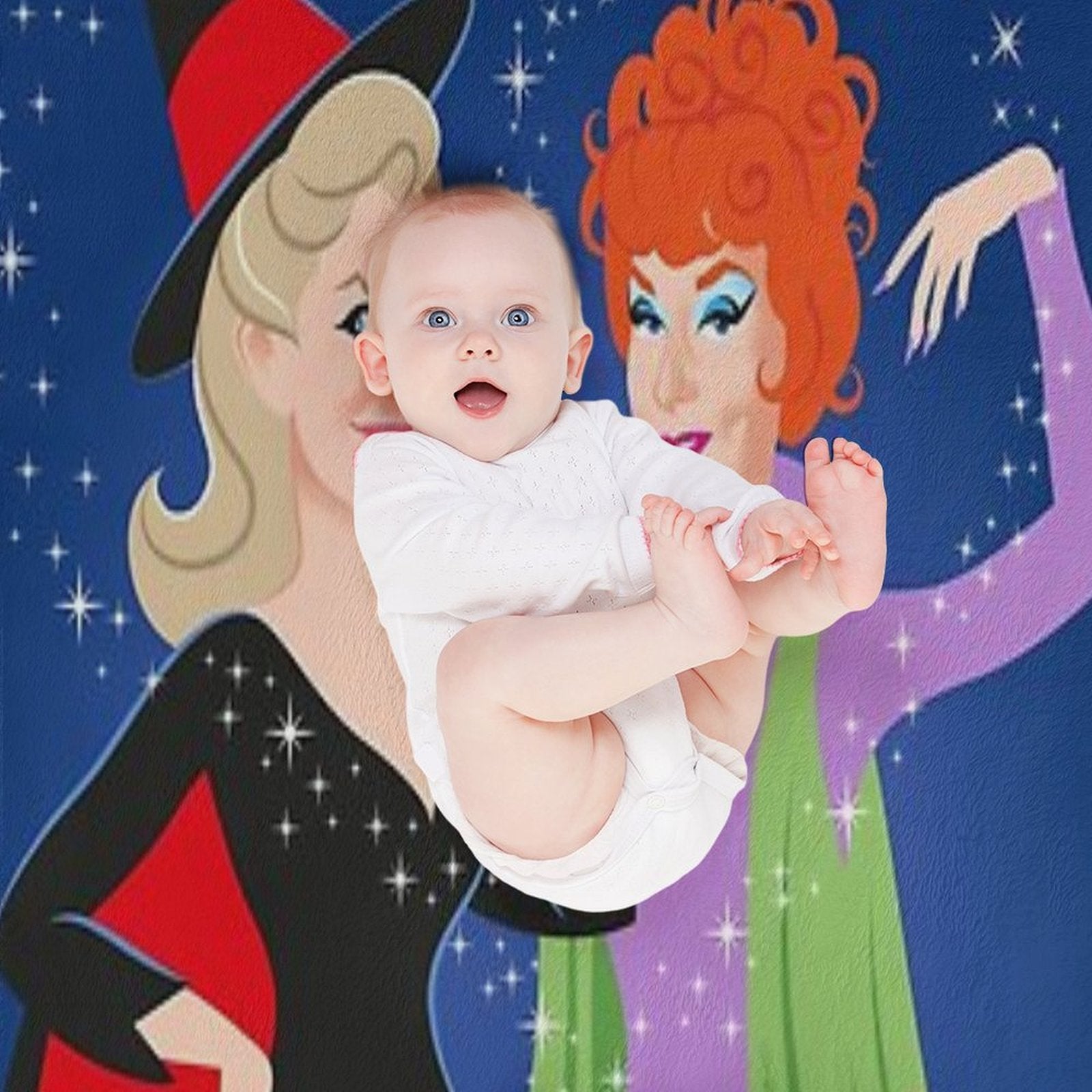 Bewitched Ladies Travel-friendly Throw Blanket