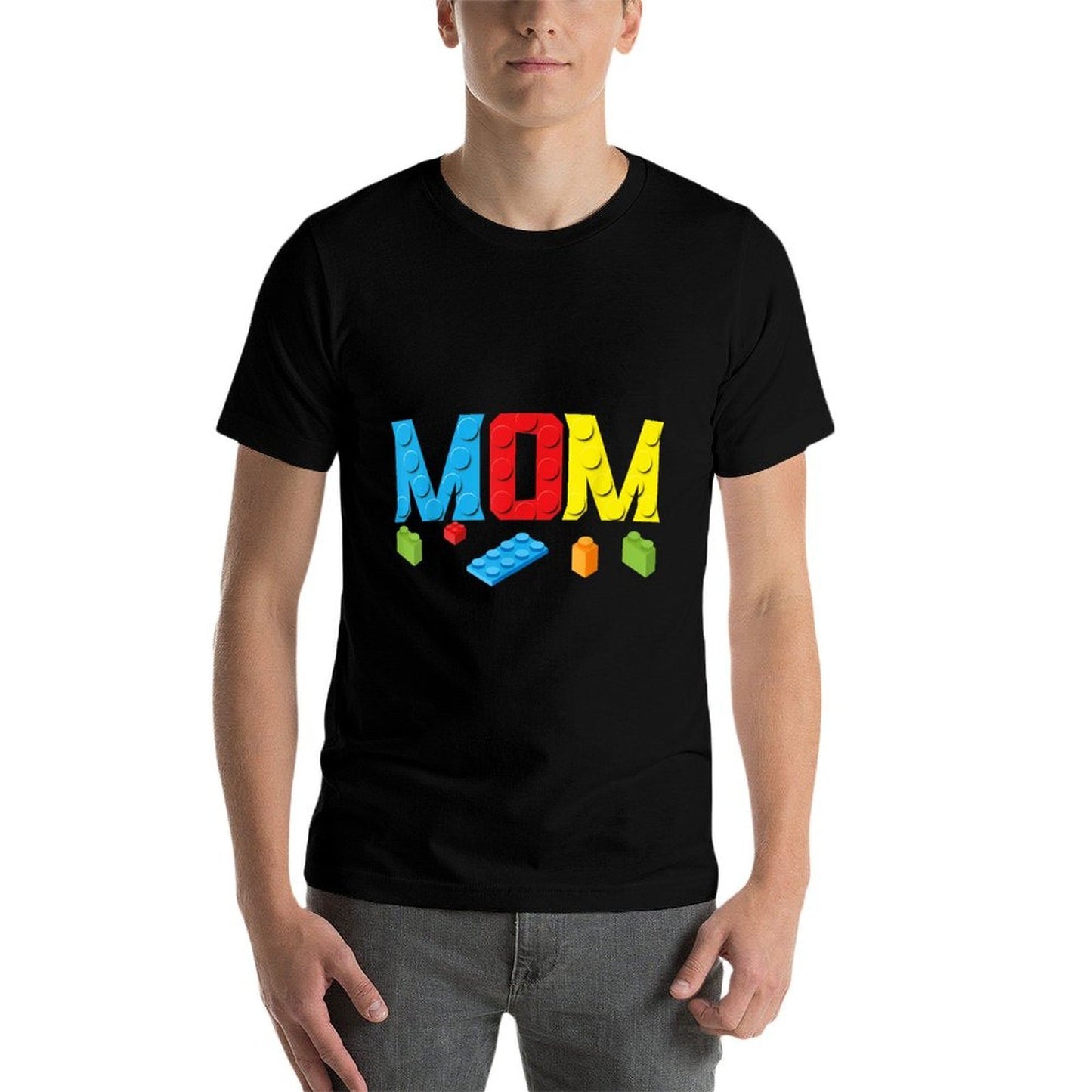 Mom Master Builder Building Bricks Blocks Family Set Parents  Affordable Price T-Shirt