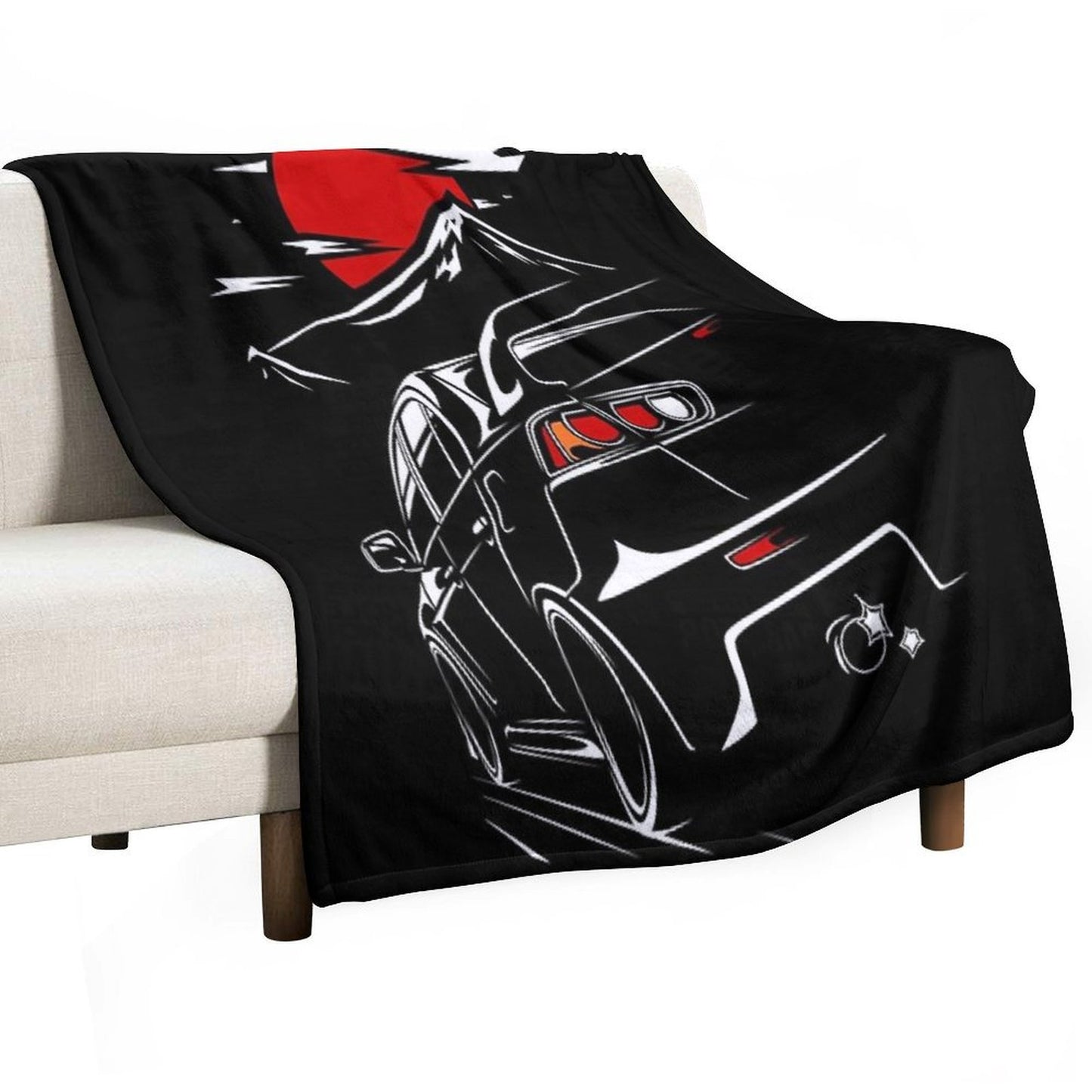Mitsubishi Lancer Evo X Anti-pilling Throw Blanket