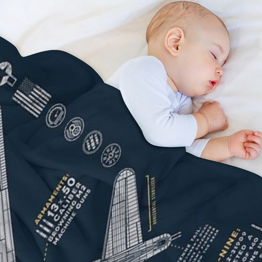 B-17 Flying Fortress Machine-washable Throw Blanket