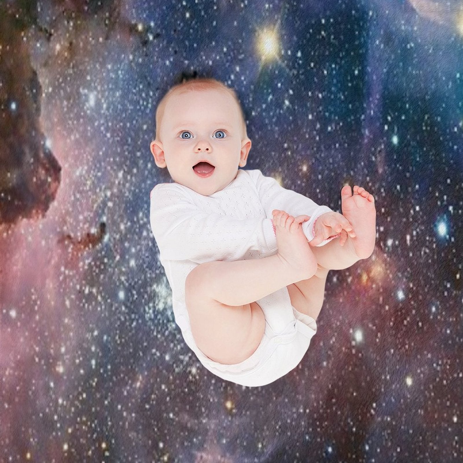 Galaxy - Nebula 01 Compact Throw Blanket