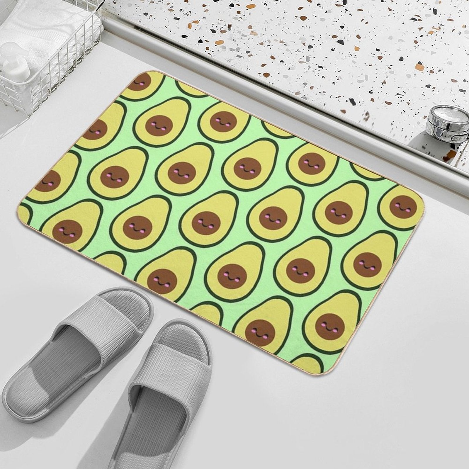 Blushing Avacado  Eco-Friendly Bath Mat