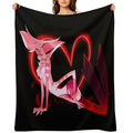 Addict W Heart Machine-washable Throw Blanket