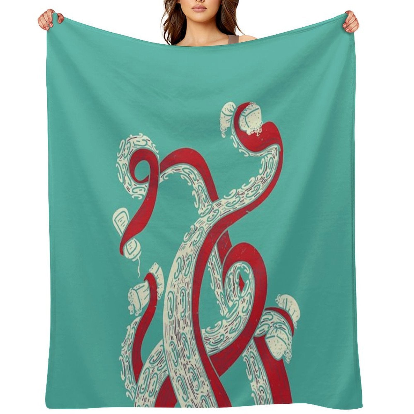 Kraken Lightweight Throw Blanket