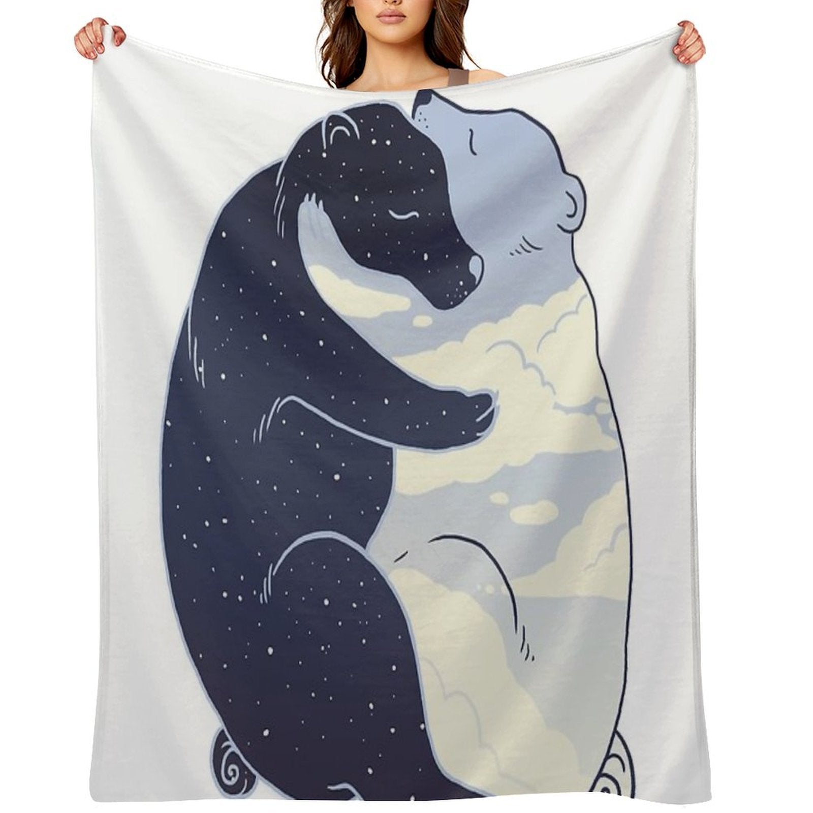 Day And Night All-season Throw Blanket