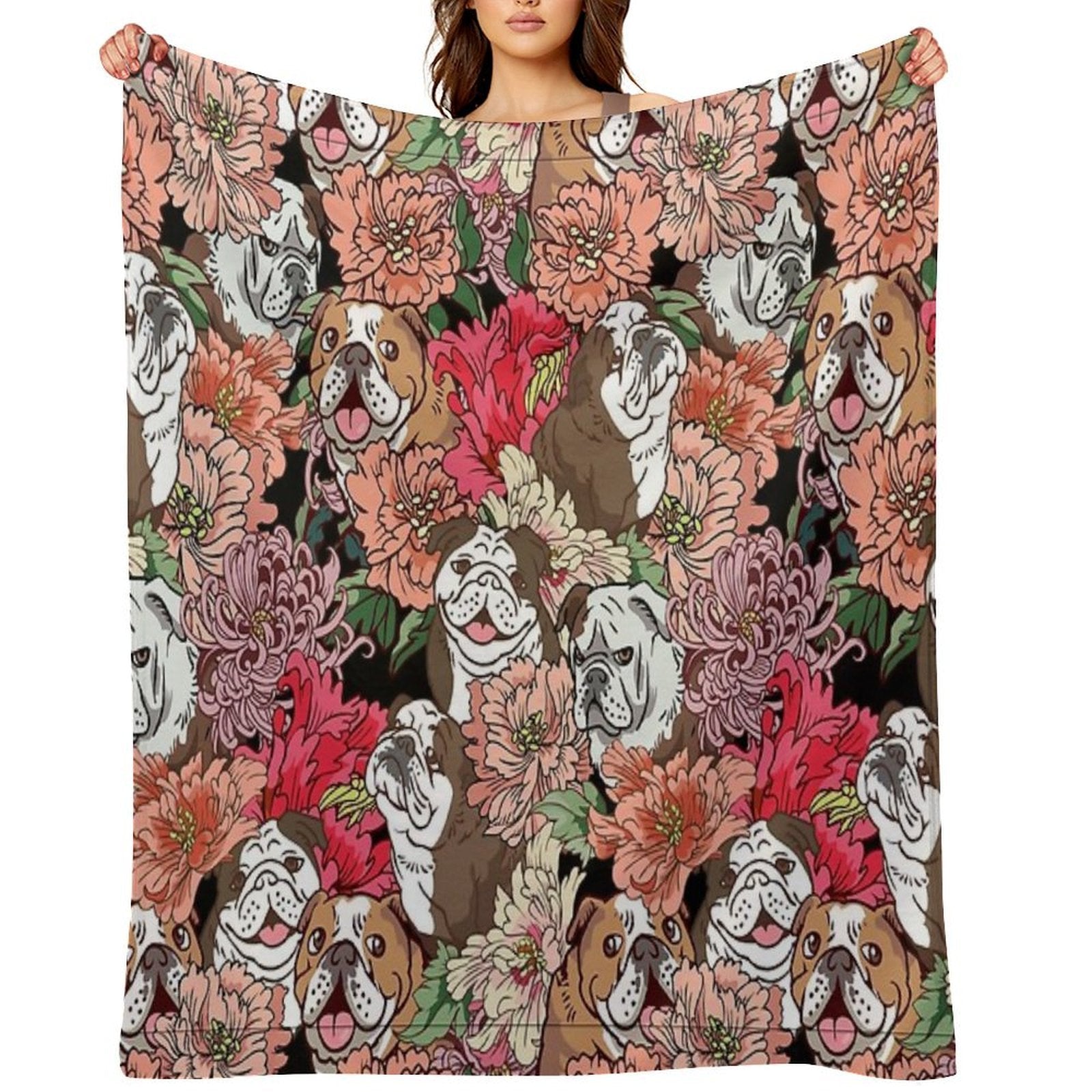 Because English Bulldog Quick-dry Throw Blanket
