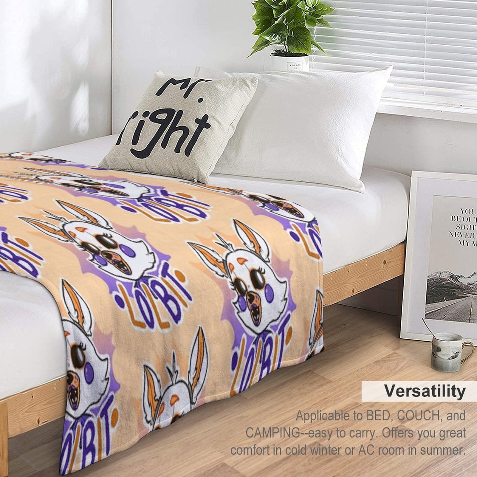 FNaF Lolbit Durable Throw Blanket
