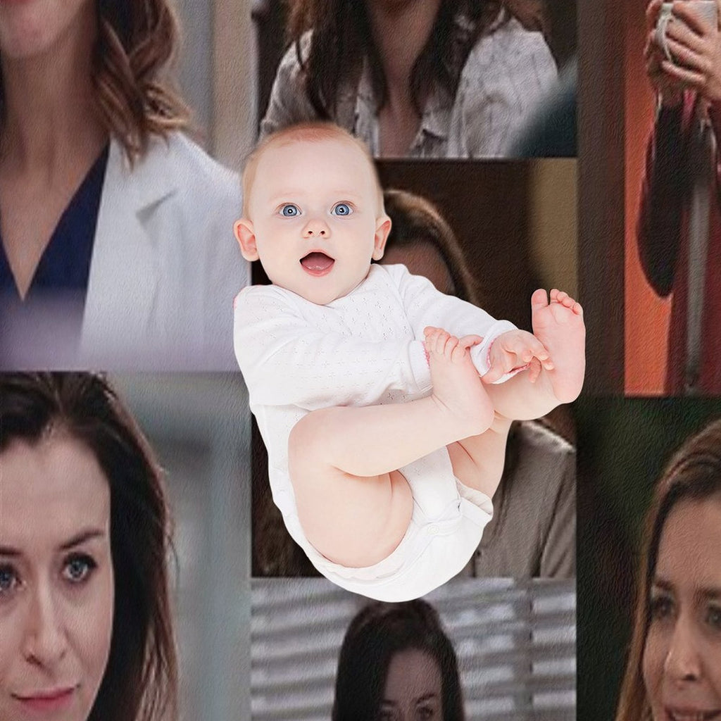Amelia Shepherd Large Collage Designed for Blankets All-season Throw Blanket