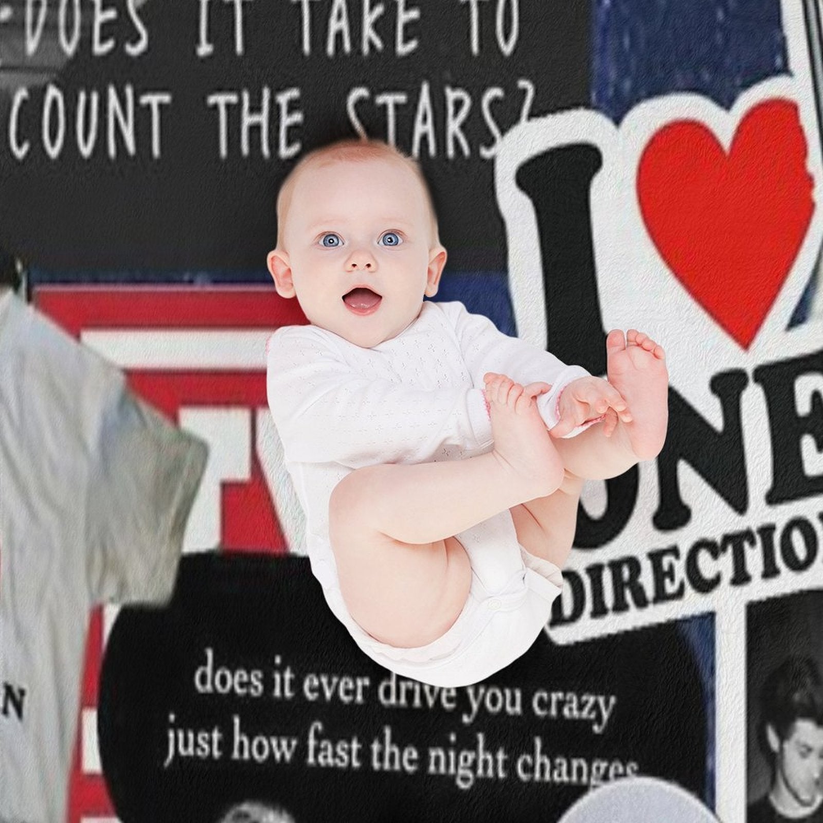 One Direction Easy Care Throw Blanket