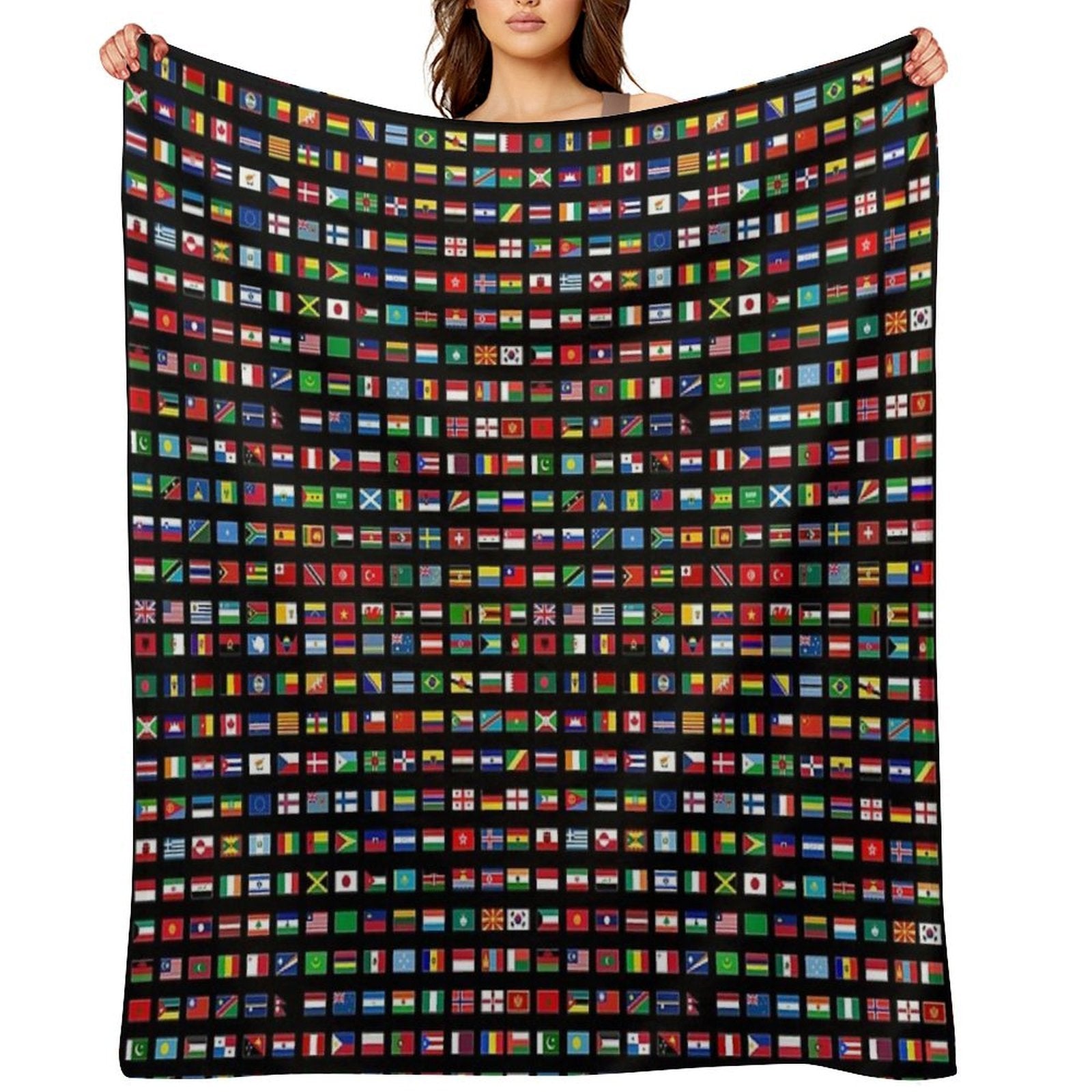 The Flags of The World Machine-washable Throw Blanket
