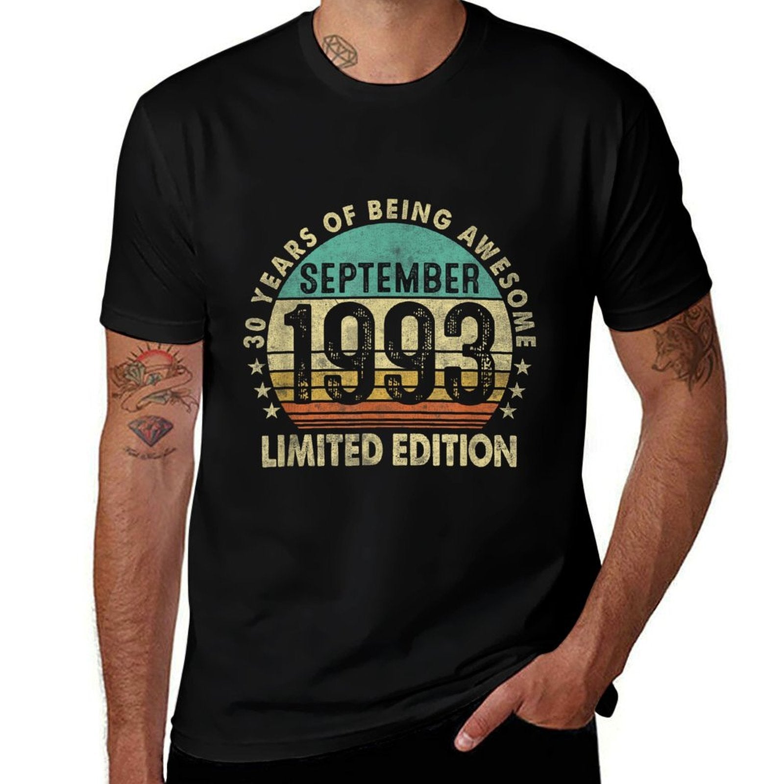 30 Year Old Gift Vintage September 1993 Funny 30th Birthday  Durable T-Shirt