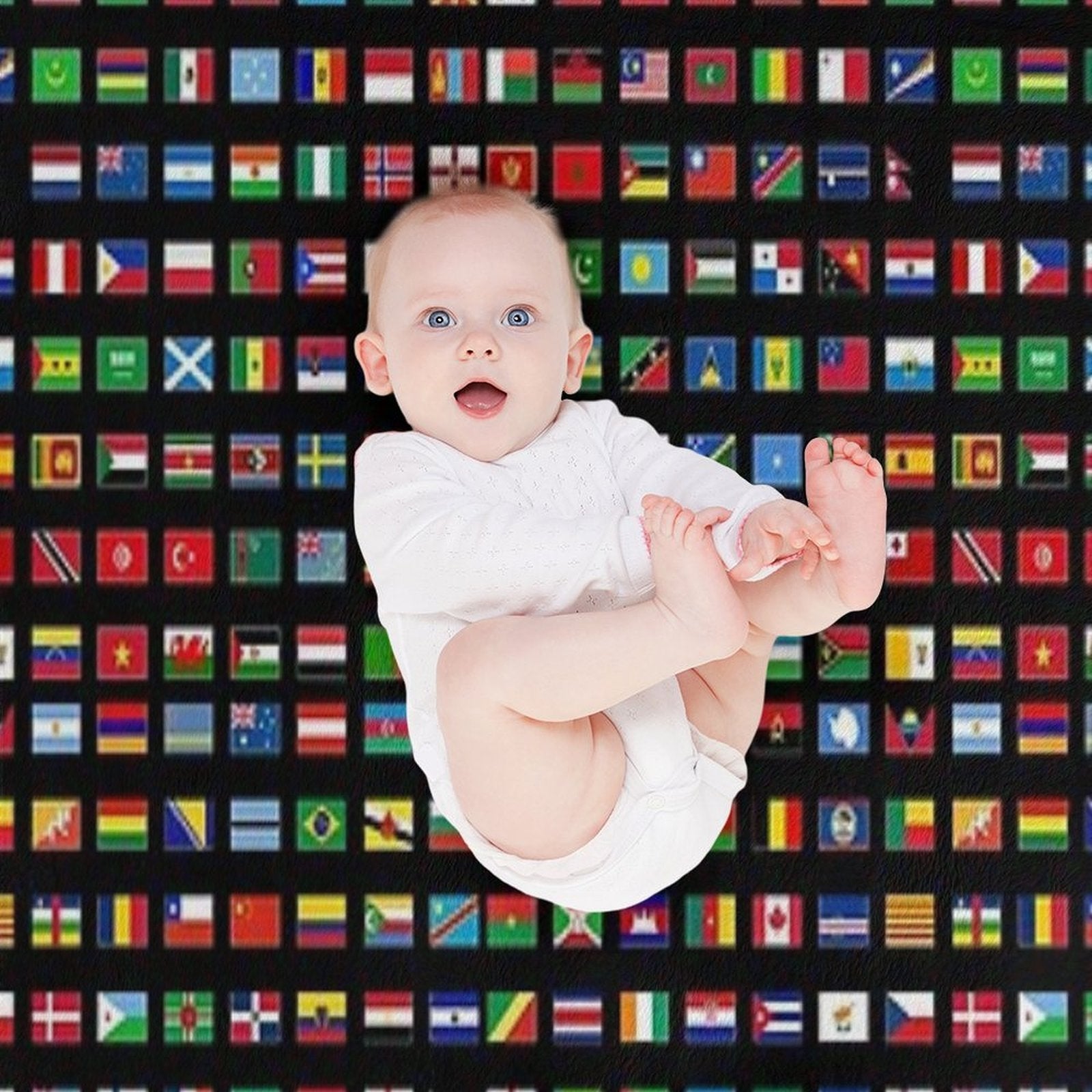 The Flags of The World Machine-washable Throw Blanket