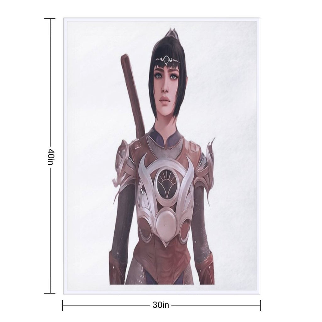 Shadowheart Baldurs Gate 3 Lightweight Throw Blanket