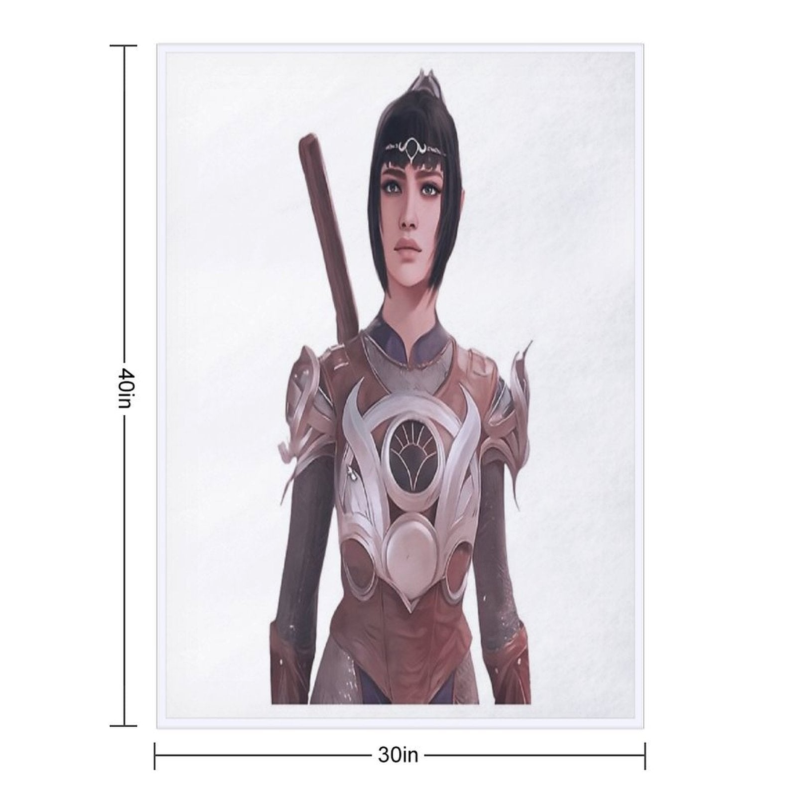 Shadowheart Baldurs Gate 3 Lightweight Throw Blanket