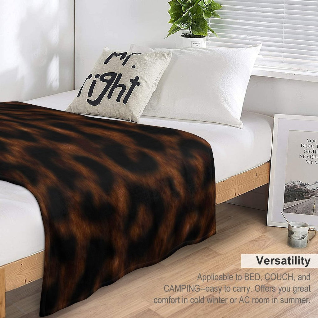Leopard Print Velvety-soft Throw Blanket