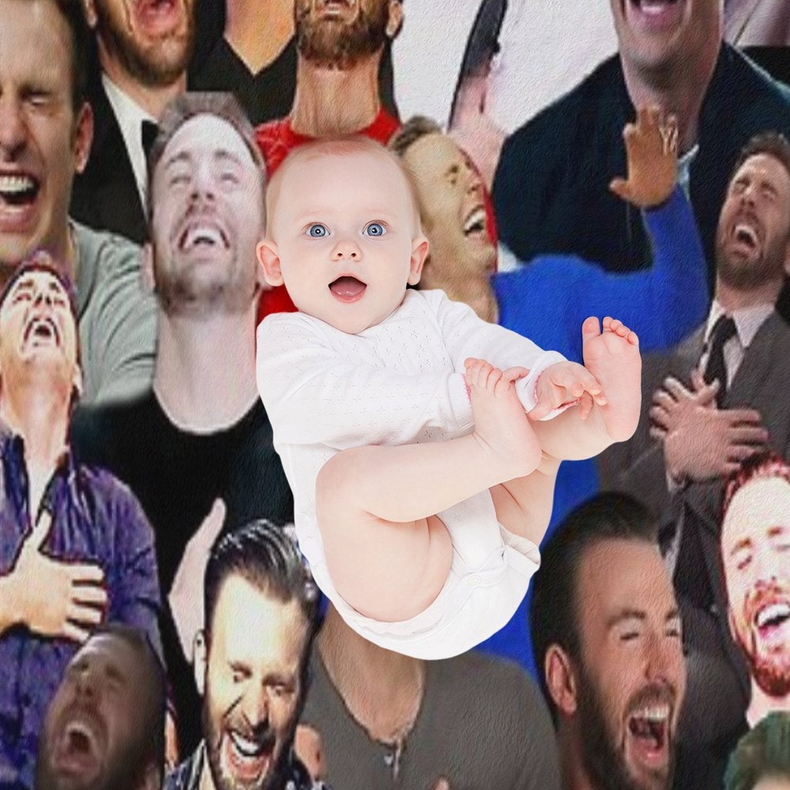 Chris Evans Laughing Shrink-resistant Throw Blanket
