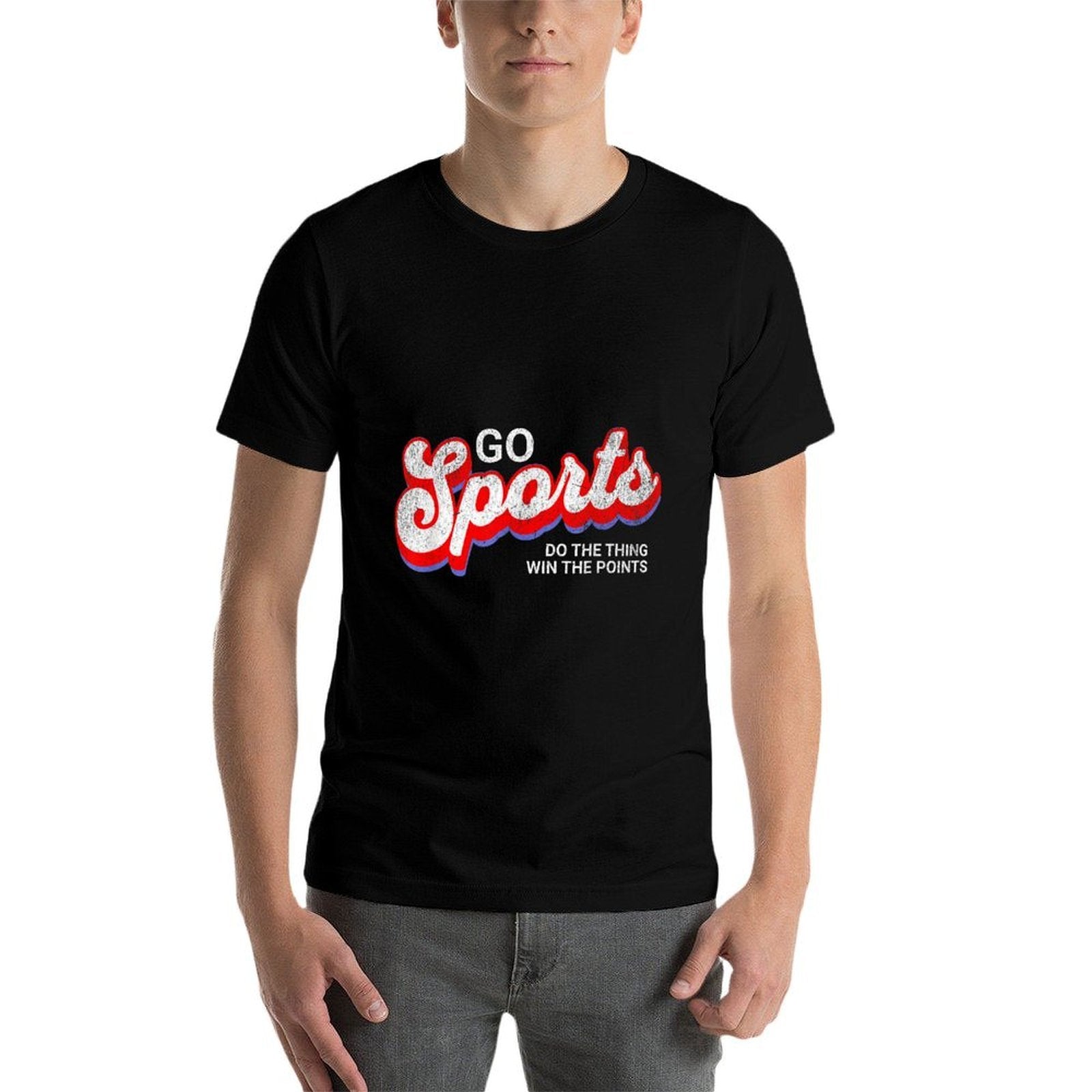 Go Sports Do The Thing Win The Points, Yay Go Sports Team  Trendy Pattern T-Shirt