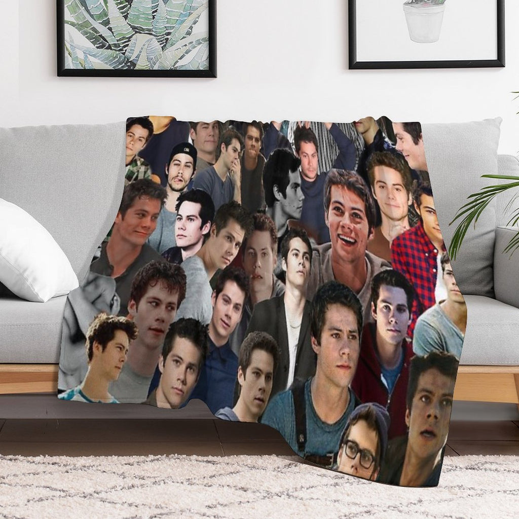 Dylan O'brien Collage Wrinkle-free Throw Blanket
