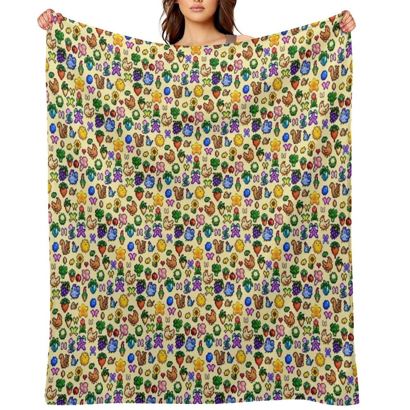 Stardew Valley Eco-conscious Throw Blanket