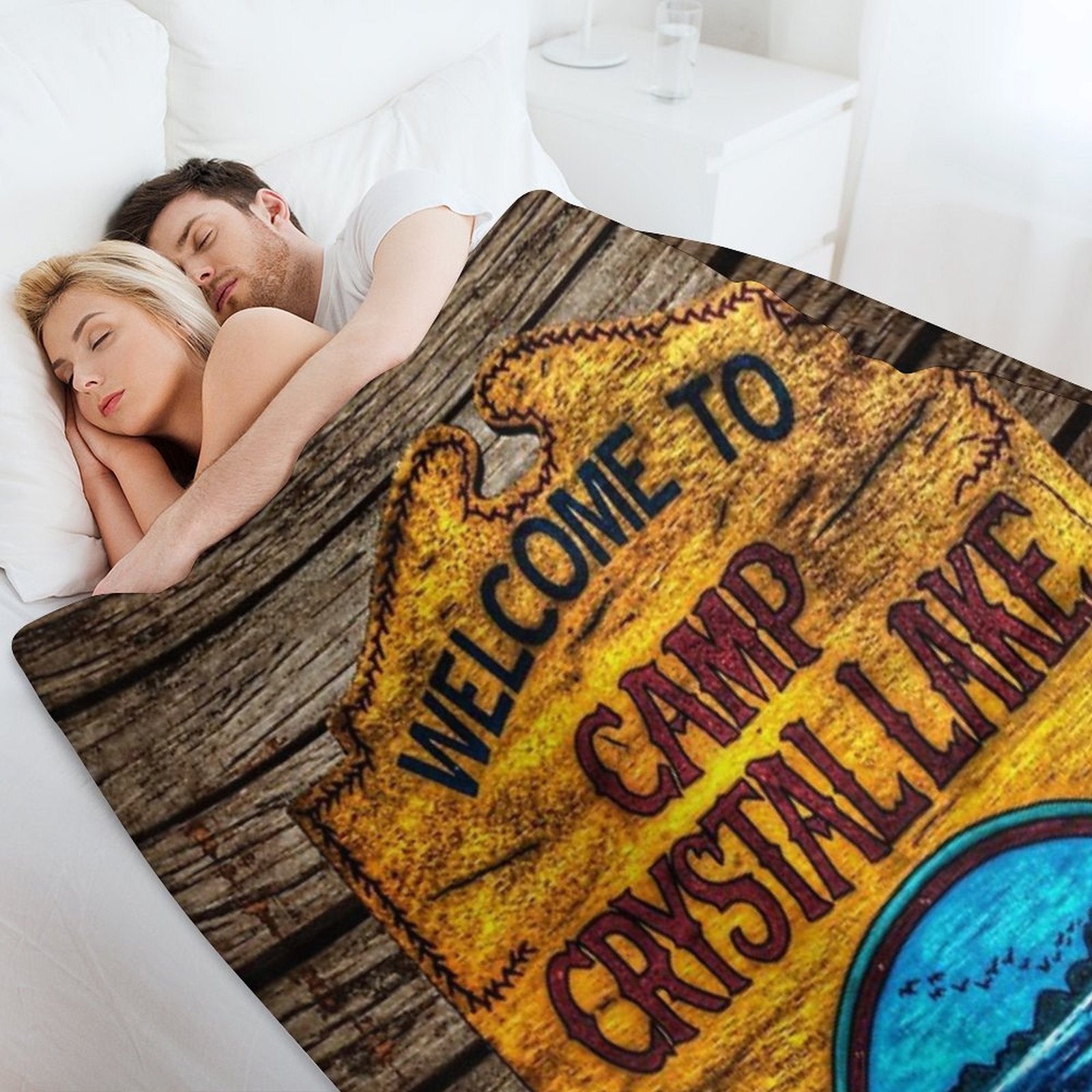 Camp Crystal Lake Plush Throw Blanket