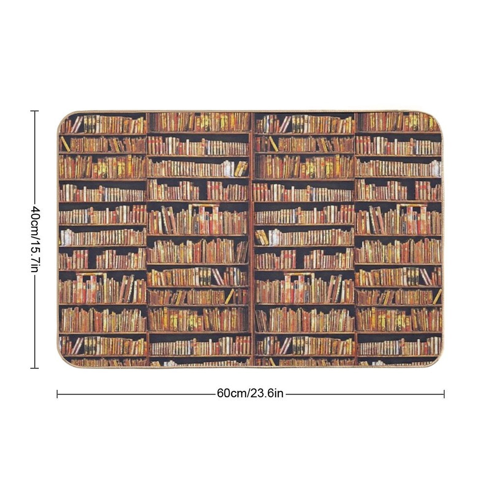 Bibliophile  Fade-Resistant Bath Mat