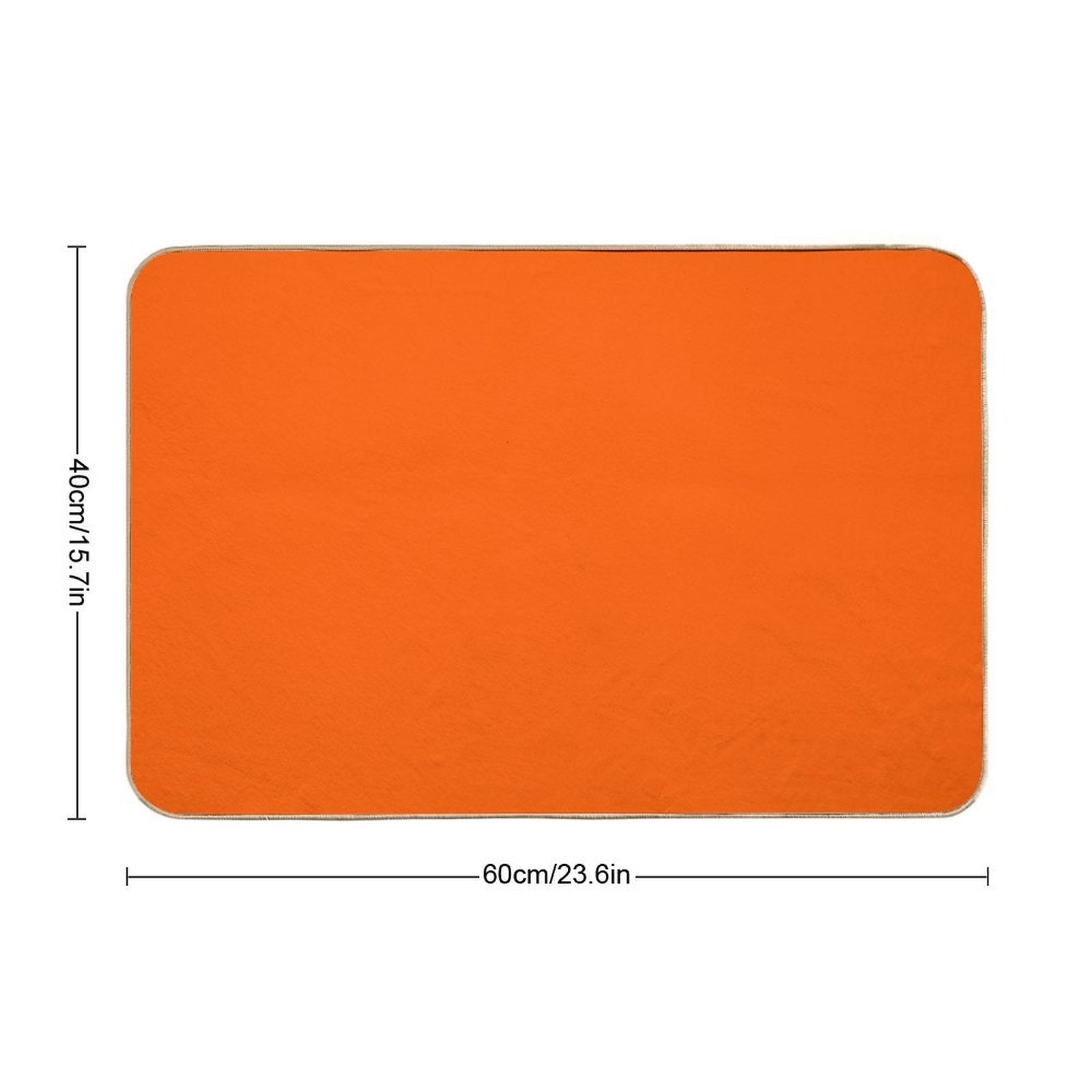 Neon Orange  Multi-Purpose Bath Mat