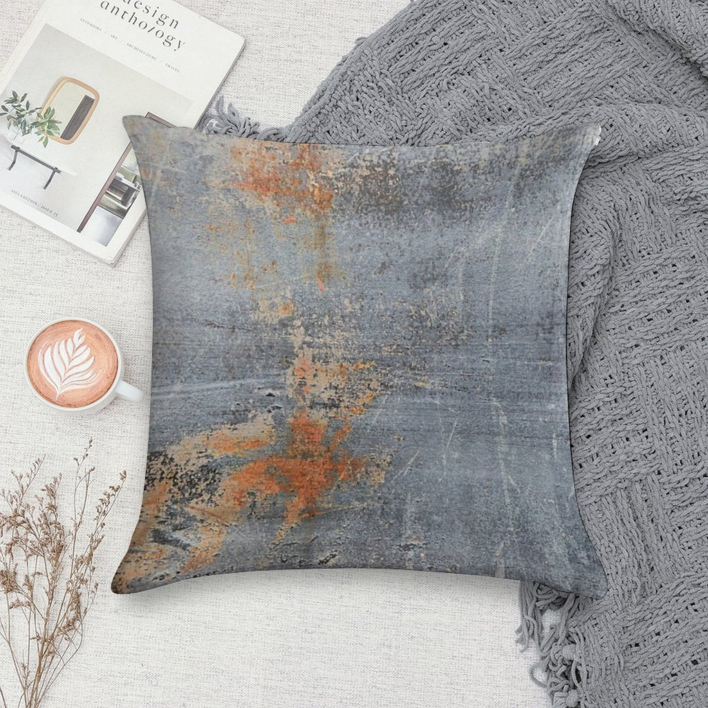 Burn Blue Rust - Alternative II Soft Anti-Pilling Throw Pillow