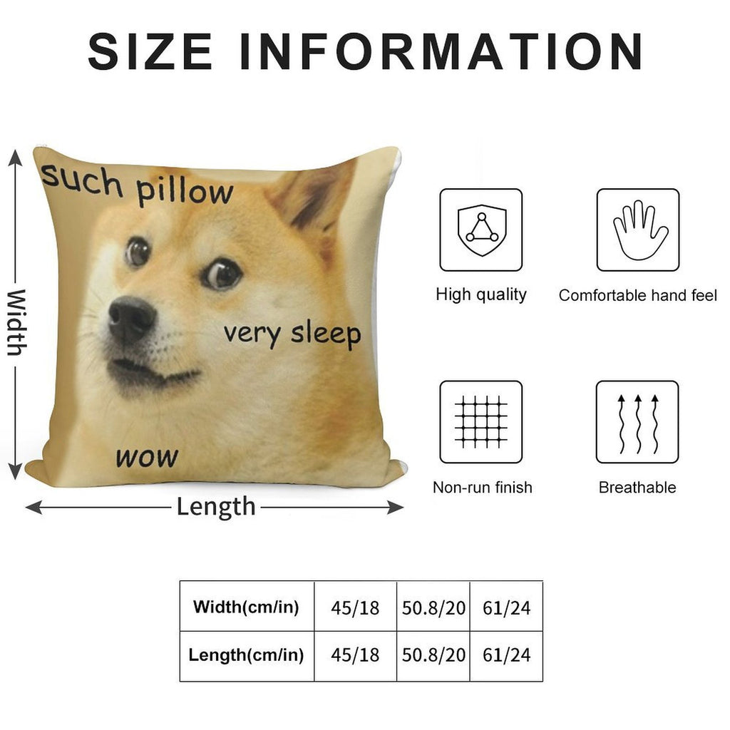 Such Pillow Very Sleep Soft Luxury Feel Throw Pillow