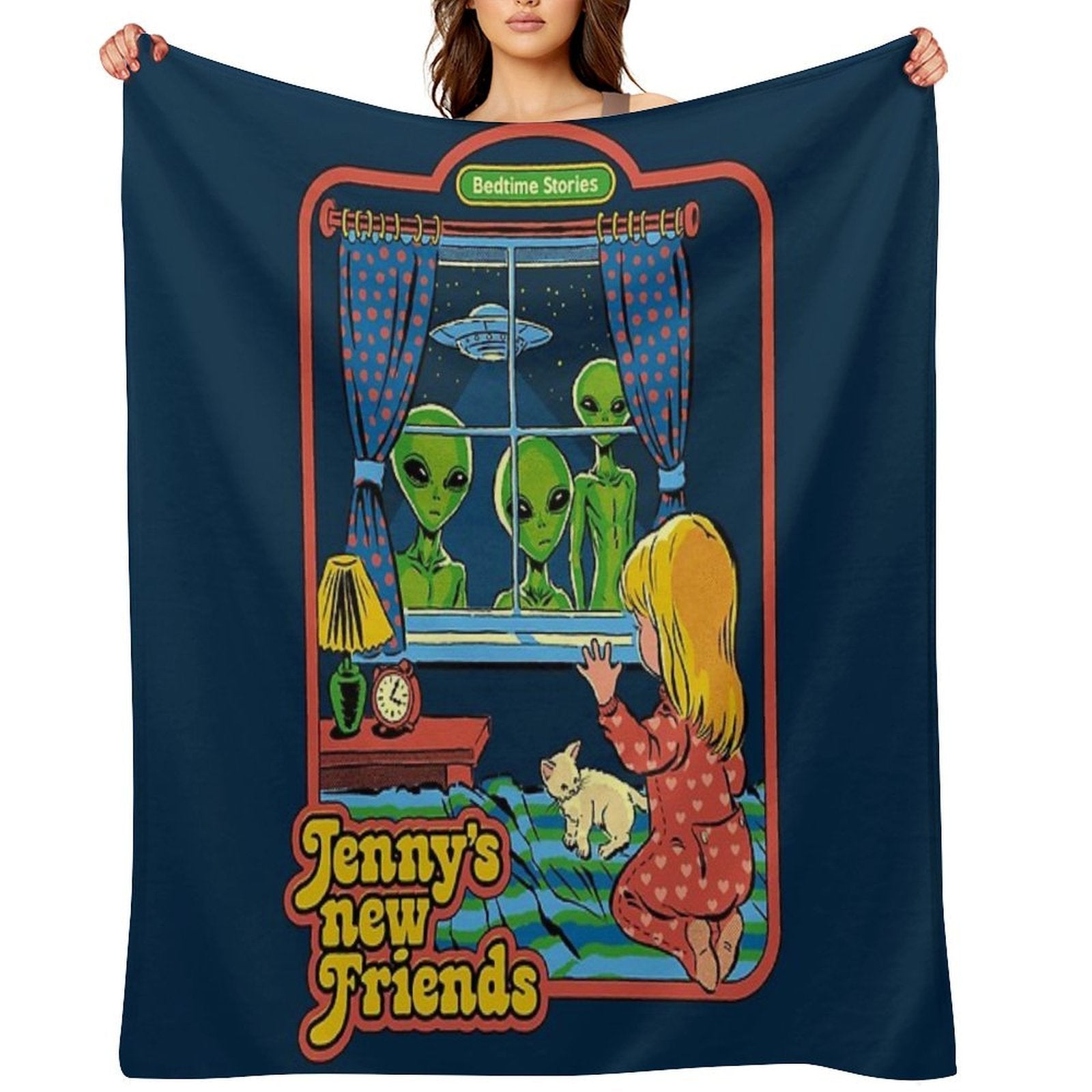Jenny's New Friends Quick-dry Throw Blanket
