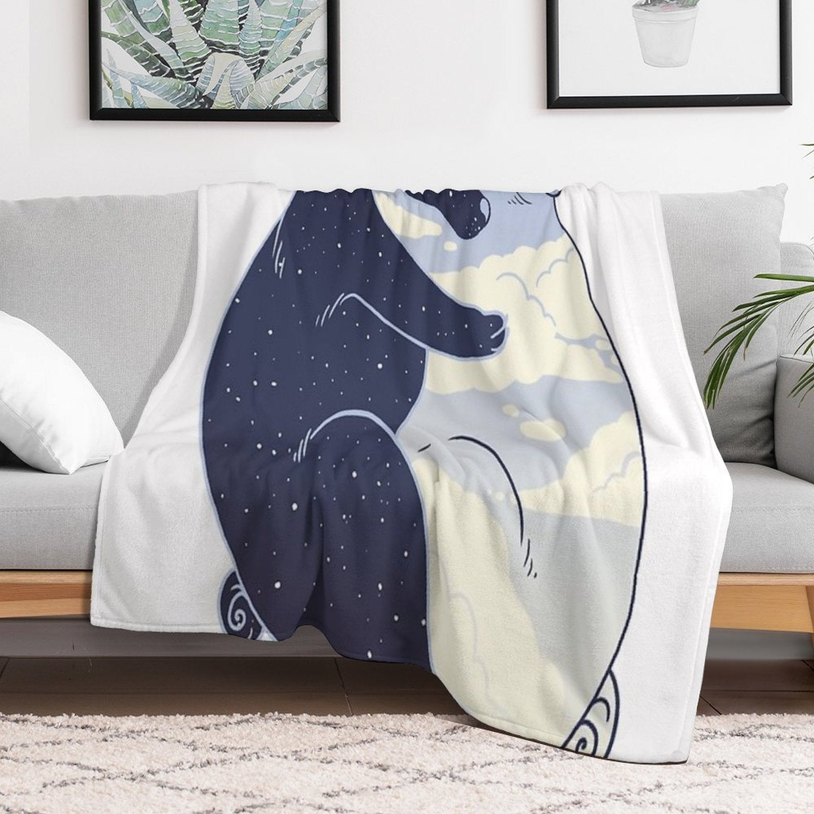 Day And Night All-season Throw Blanket