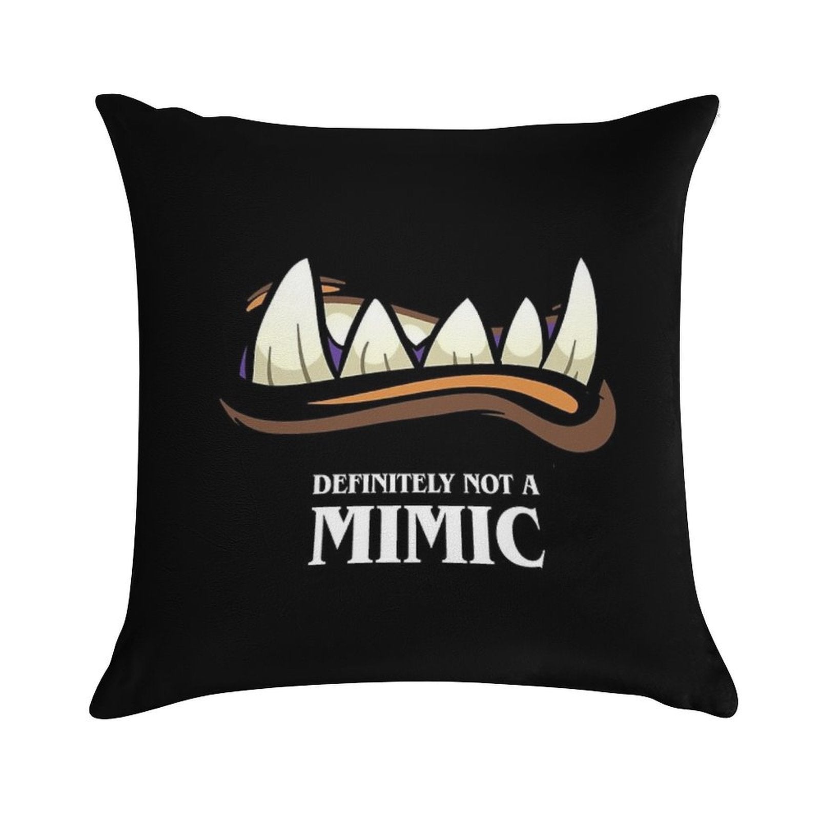 Definitely Not A Mimic Tabletop RPG Gaming Soft Warmth Comfort Throw Pillow