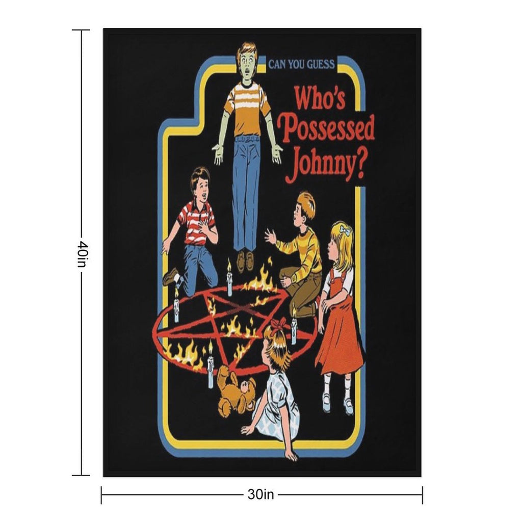 Who's Possessed Johnny Anti-pilling Throw Blanket