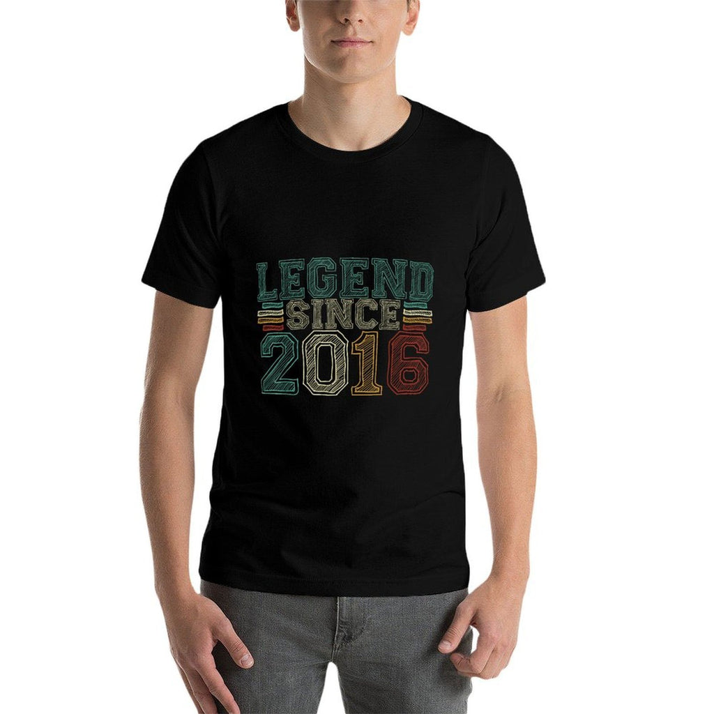 9 Years Old Legend Since 2016 9th Birthday  Cotton T-Shirt