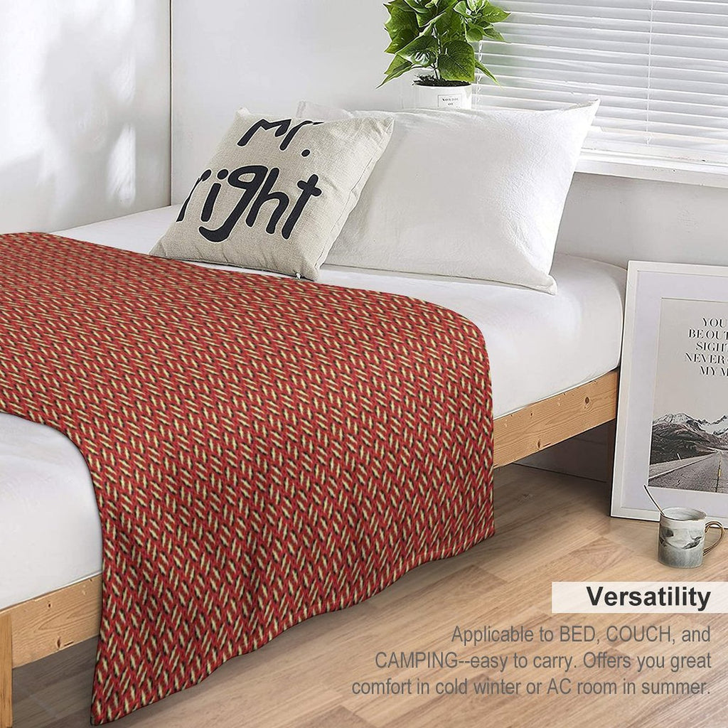 Red And Yellow Alternating Bouquet Velvety-soft Throw Blanket