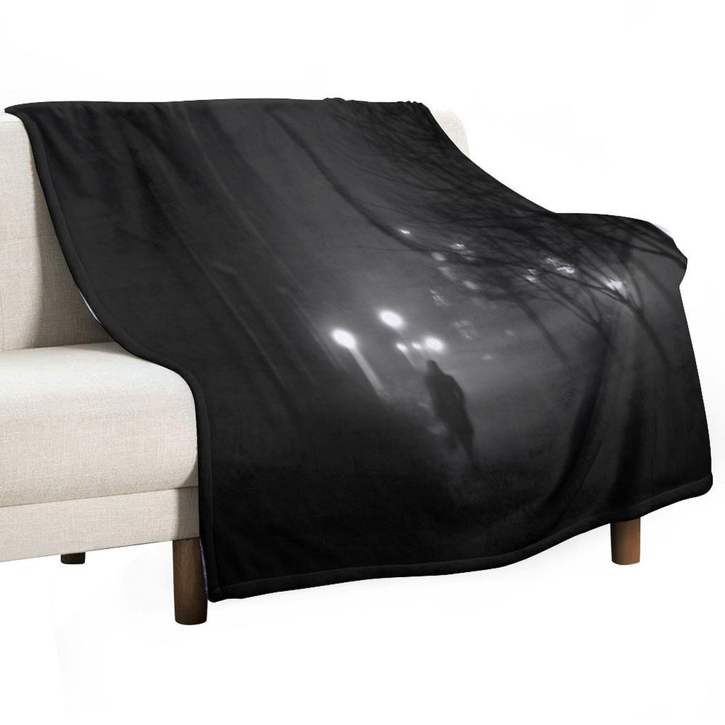 Fog Noir Spy Eco-conscious Throw Blanket