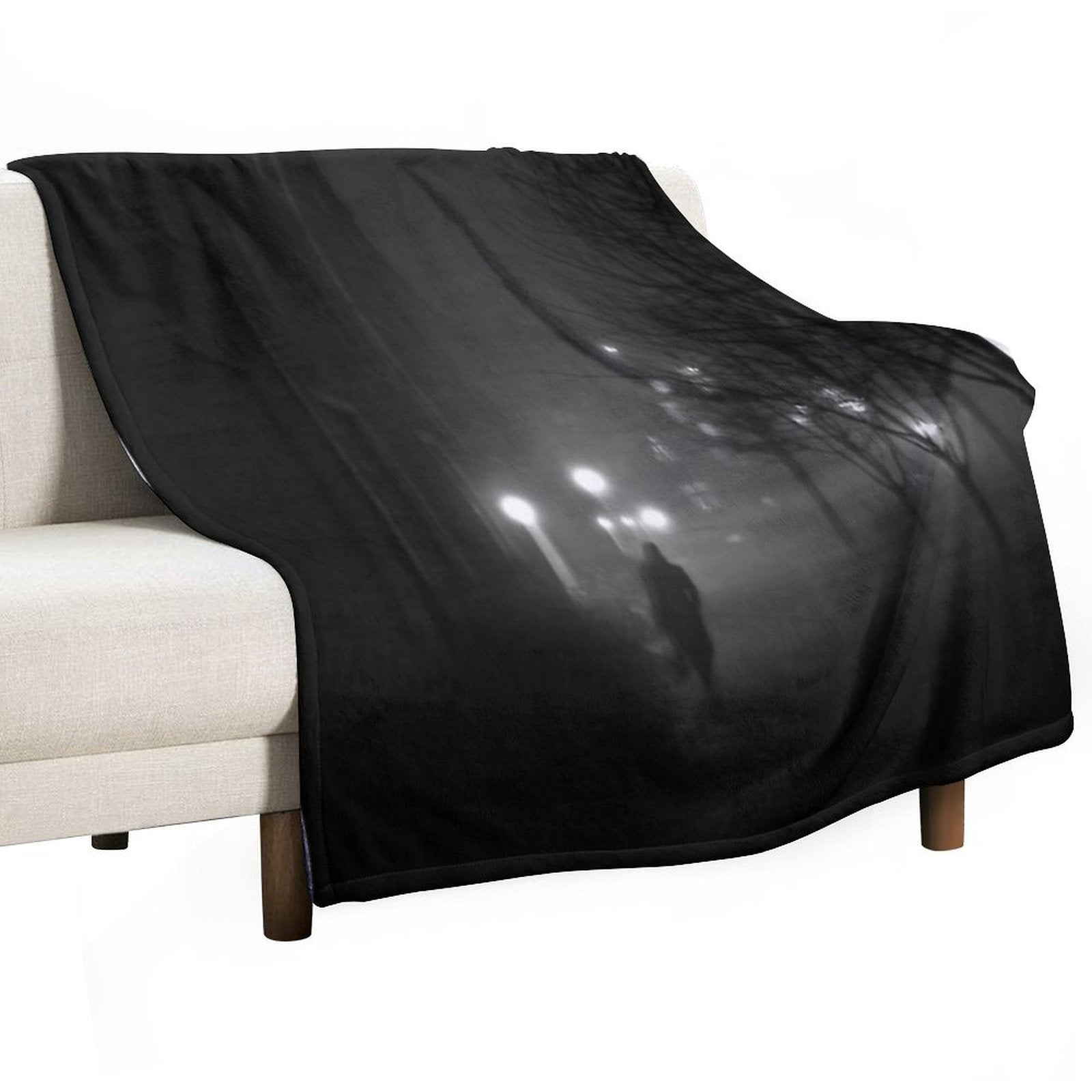 Fog Noir Spy Eco-conscious Throw Blanket
