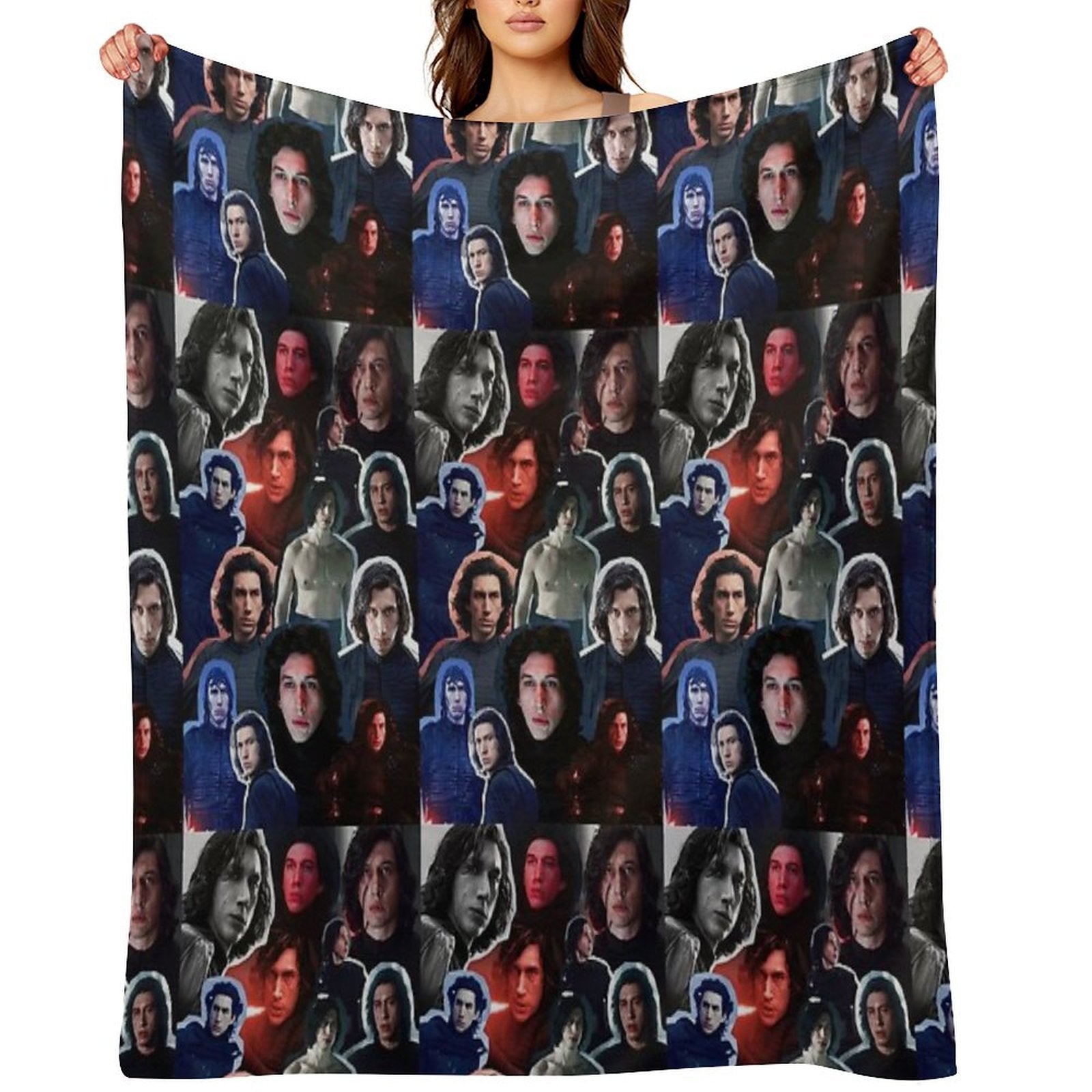 Adam Driver As BenKylo Collage Edit Anti-pilling Throw Blanket