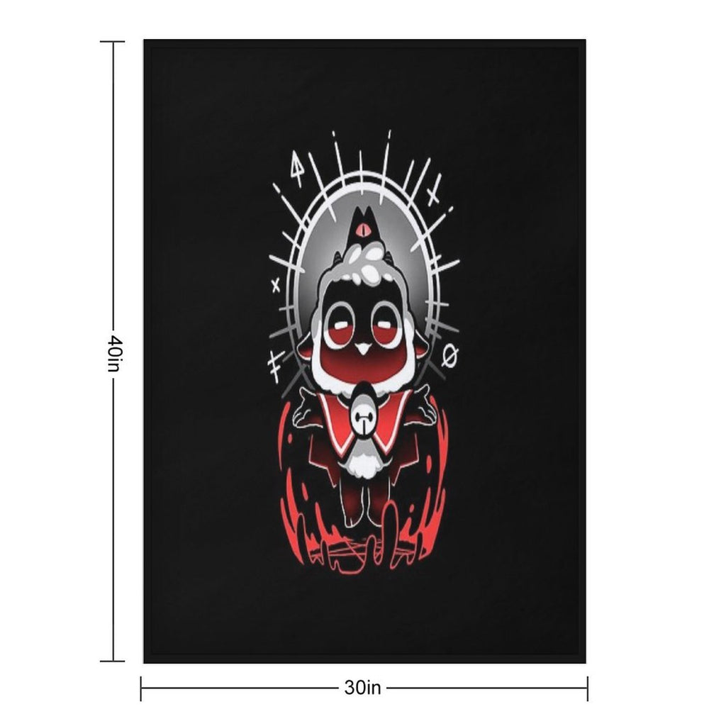 Join The Cult - Cult of The Lamb - Cute Gamer Compact Throw Blanket